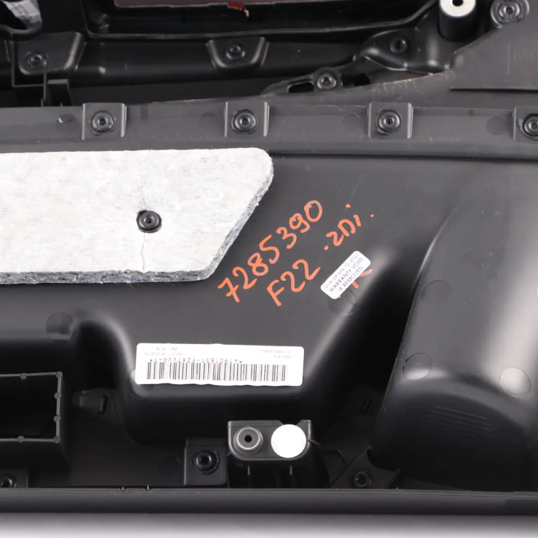 BMW F21 F22 Türkarte vorne rechts Türverkleidung Leder Koralle Rot - SKU 7285390 - Teilenummer 7285390