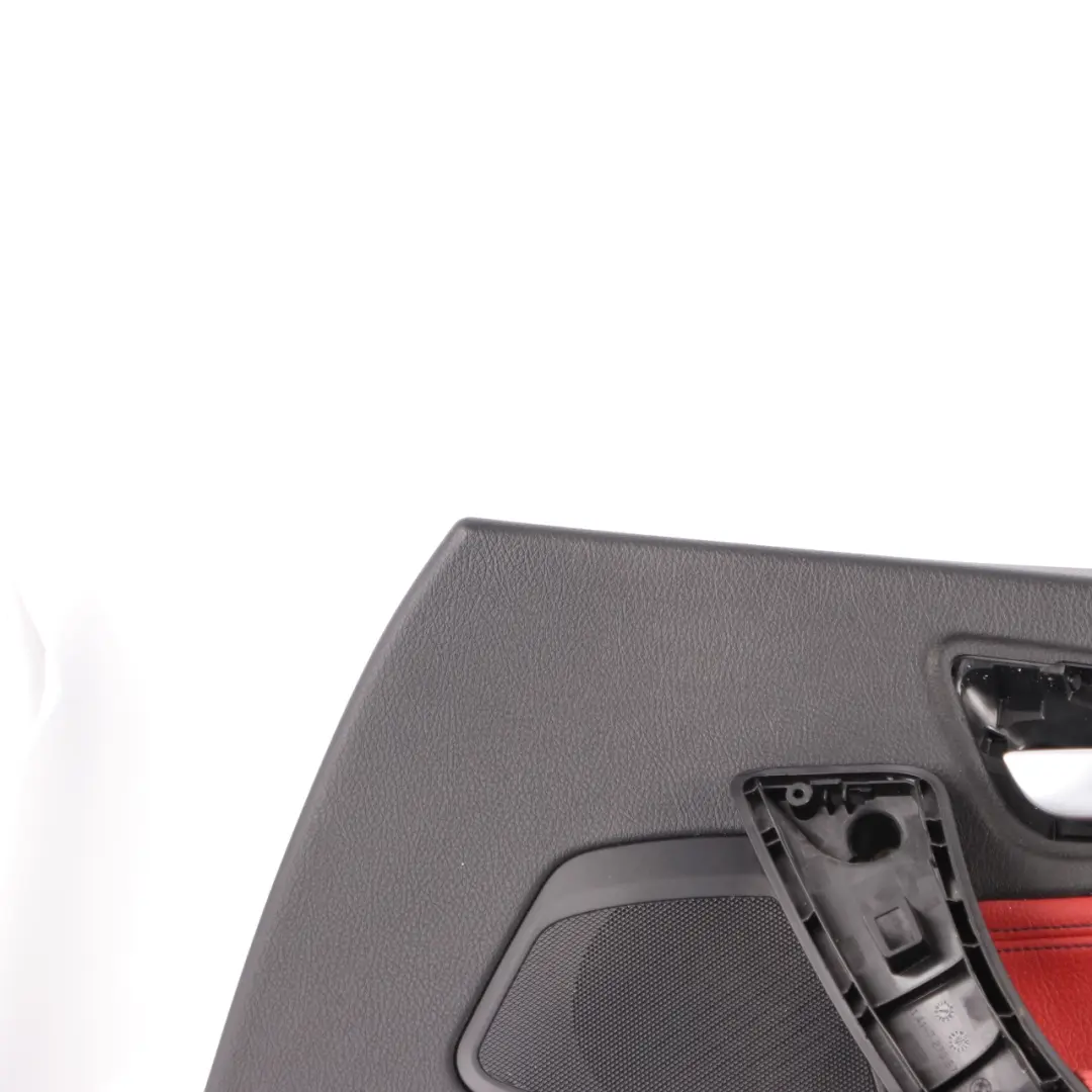 Door Card Front Right O/S Door Lining Leather Coral Red to BMW F21 F22 with Part number 7285390 BMW F21 F22 Door Card Front Right O/S Door Lining Leather Coral Red - SKU 7285390 - Part number 7285390