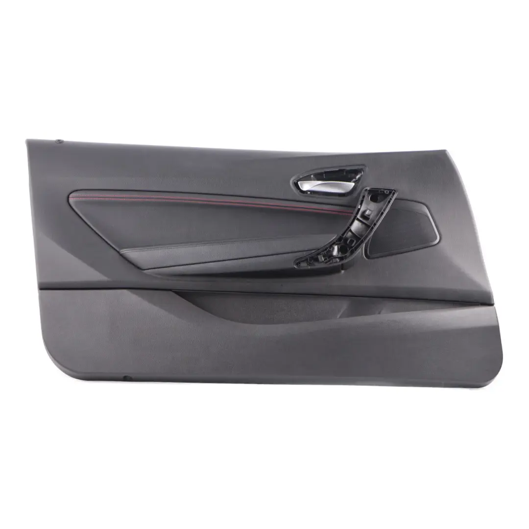 Door Card Front Left N/S Trim Panel Lining Leather Black Red to BMW F21 F22 with Part number 7285391 BMW F21 F22 Door Card Front Left N/S Trim Panel Lining Leather Black Red - SKU 7285391 - Part number 7285391