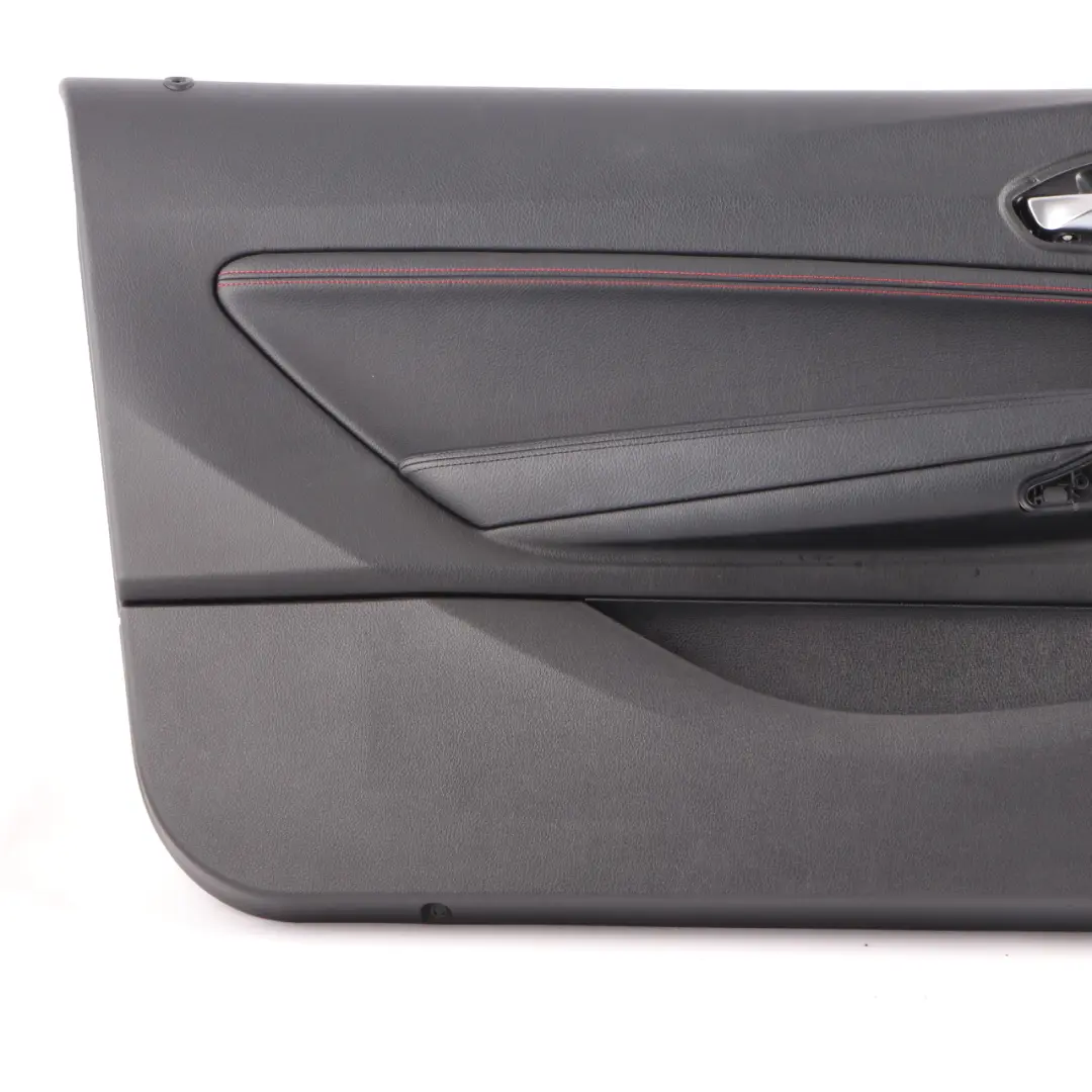 BMW F21 F22 Door Card Front Left N/S Trim Panel Lining Leather Black Red - SKU 7285391 - Part number 7285391
