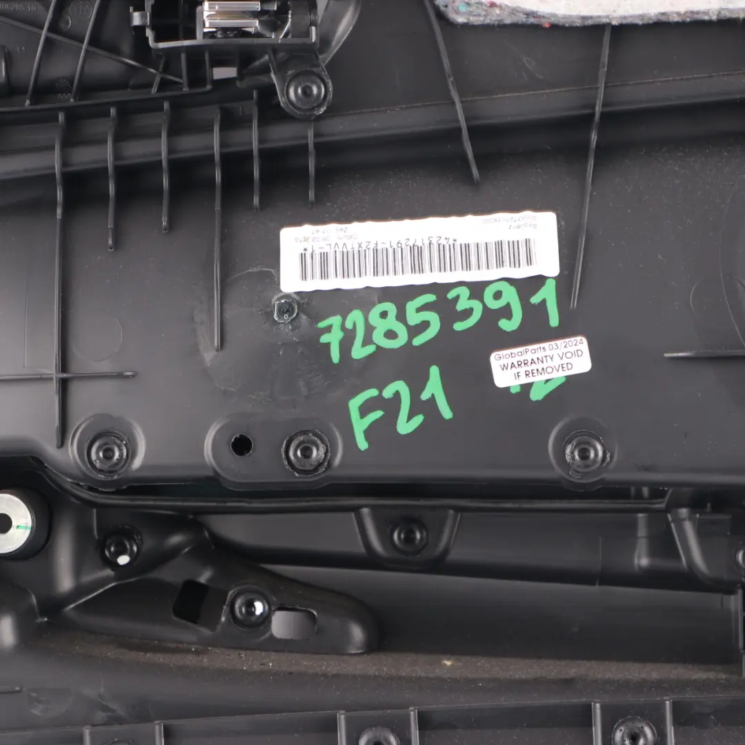 Door Card Front Left N/S Trim Panel Lining Leather Black Red to BMW F21 F22 with Part number 7285391 BMW F21 F22 Door Card Front Left N/S Trim Panel Lining Leather Black Red - SKU 7285391 - Part number 7285391