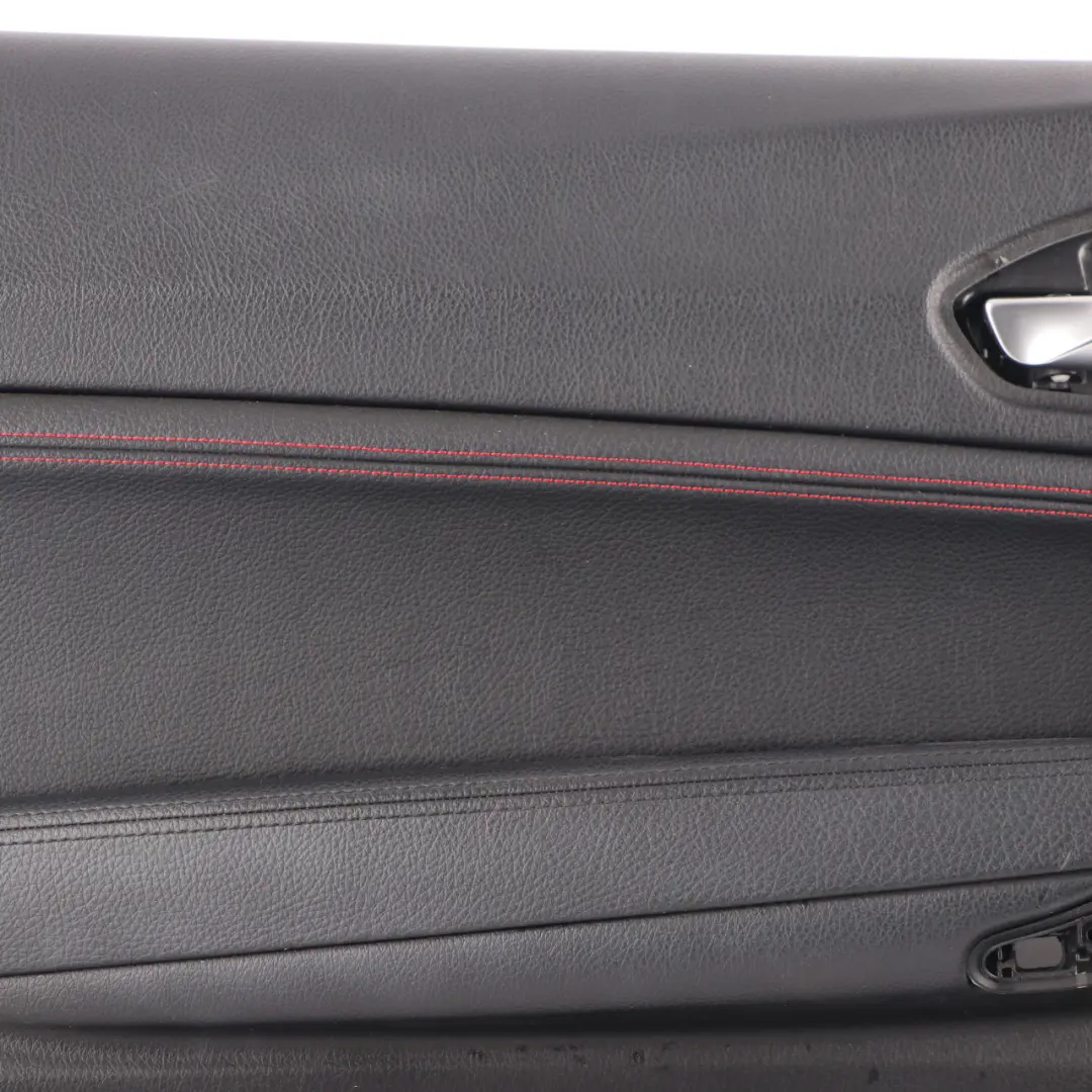 BMW F21 F22 Door Card Front Left N/S Trim Panel Lining Leather Black Red - SKU 7285391 - Part number 7285391