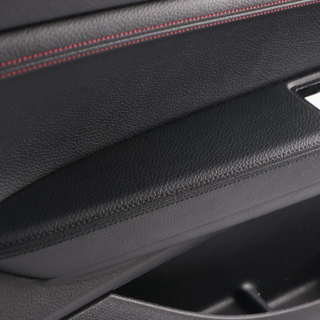 Door Card Front Left N/S Trim Panel Lining Leather Black Red to BMW F21 F22 with Part number 7285391 BMW F21 F22 Door Card Front Left N/S Trim Panel Lining Leather Black Red - SKU 7285391 - Part number 7285391