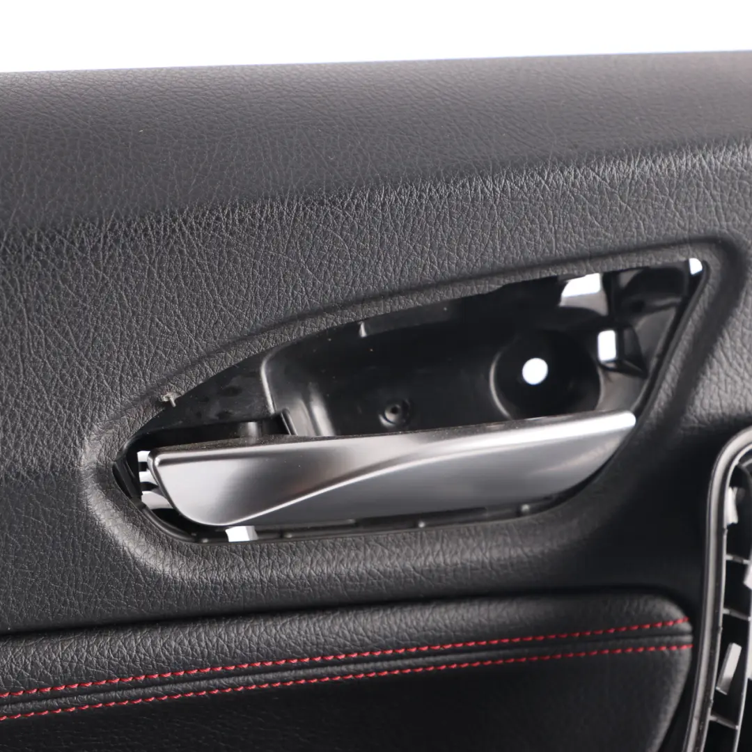 Door Card Front Left N/S Trim Panel Lining Leather Black Red to BMW F21 F22 with Part number 7285391 BMW F21 F22 Door Card Front Left N/S Trim Panel Lining Leather Black Red - SKU 7285391 - Part number 7285391