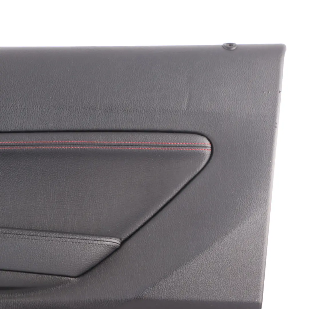 BMW F21 F22 Door Card Front Right O/S Trim Panel Lining Leather Black Red - SKU 7285392 - Part number 7285392