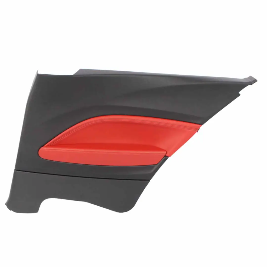 Lateral Trim Panel BMW F21 Rear Right O/S Trim Cover Lining Leather Coral Red to with Part number 7285411 Lateral Trim Panel BMW F21 Rear Right O/S Trim Cover Lining Leather Coral Red - SKU 7285412 - Part number 7285411