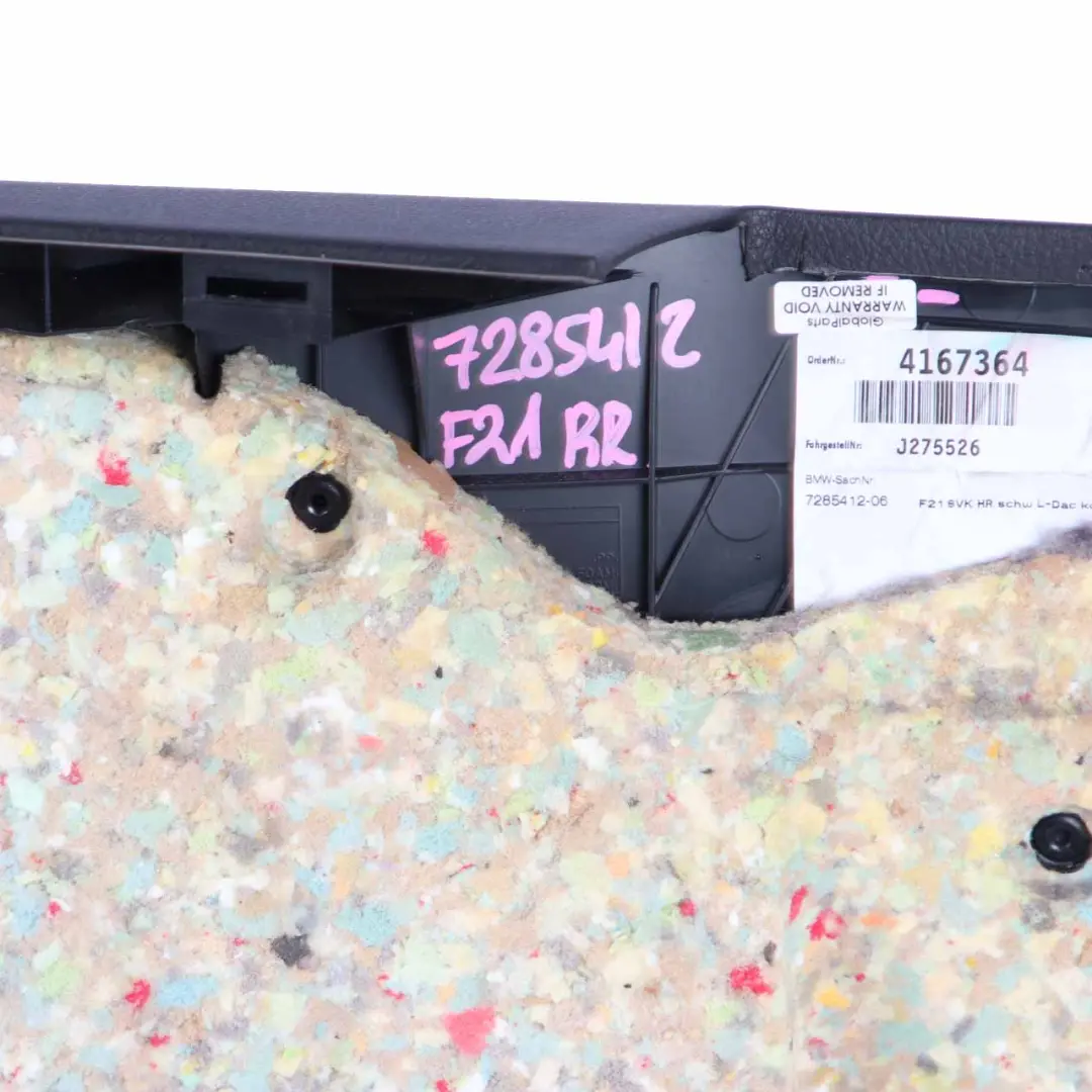 Lateral Trim Panel BMW F21 Rear Right O/S Trim Cover Lining Leather Coral Red to with Part number 7285411 Lateral Trim Panel BMW F21 Rear Right O/S Trim Cover Lining Leather Coral Red - SKU 7285412 - Part number 7285411