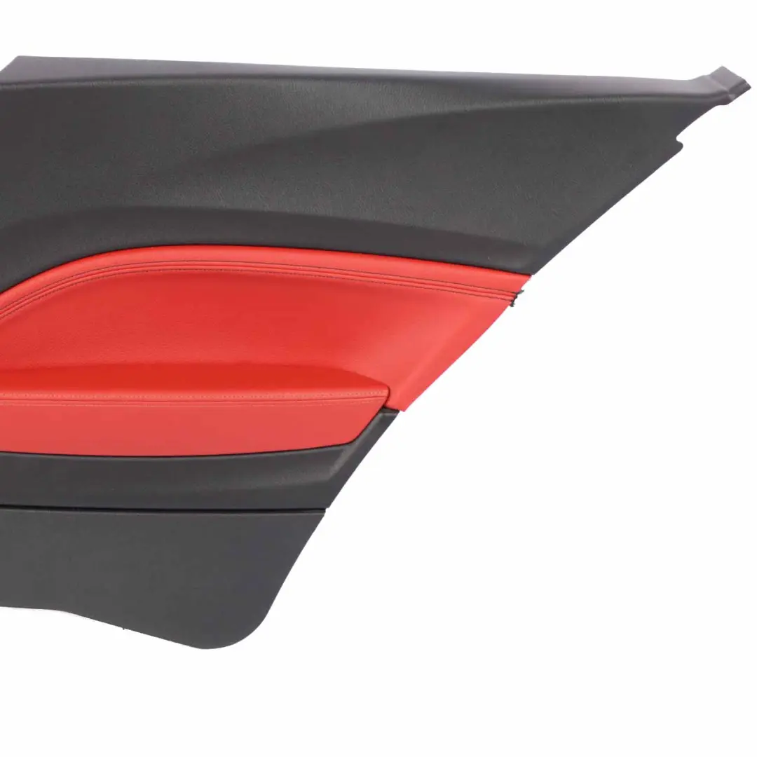 Lateral Trim Panel BMW F21 Rear Right O/S Trim Cover Lining Leather Coral Red to with Part number 7285411 Lateral Trim Panel BMW F21 Rear Right O/S Trim Cover Lining Leather Coral Red - SKU 7285412 - Part number 7285411