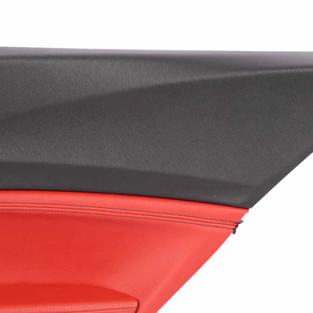 Lateral Trim Panel BMW F21 Rear Right O/S Trim Cover Lining Leather Coral Red to with Part number 7285411 Lateral Trim Panel BMW F21 Rear Right O/S Trim Cover Lining Leather Coral Red - SKU 7285412 - Part number 7285411