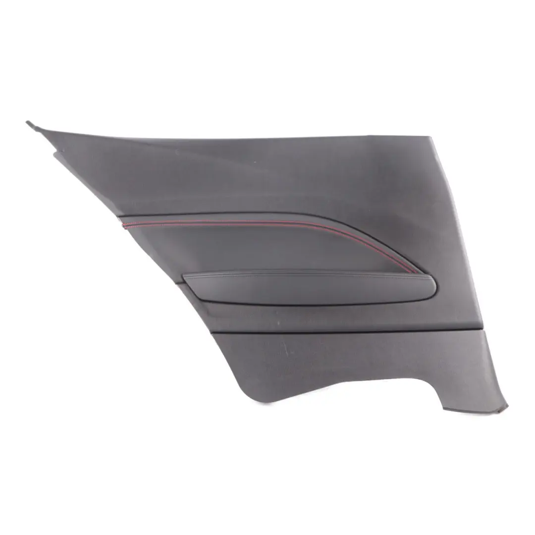 Lateral Trim Panel Rear Left N/S Lining Black Leather Dakota Red Thread to BMW F21 with Part number 7285413 BMW F21 Lateral Trim Panel Rear Left N/S Lining Black Leather Dakota Red Thread - SKU 7285413 - Part number 7285413