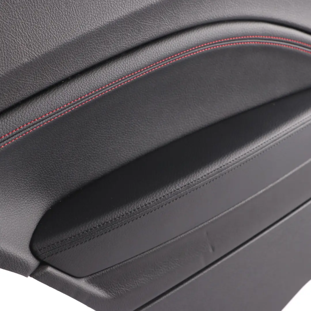 Lateral Trim Panel Rear Left N/S Lining Black Leather Dakota Red Thread to BMW F21 with Part number 7285413 BMW F21 Lateral Trim Panel Rear Left N/S Lining Black Leather Dakota Red Thread - SKU 7285413 - Part number 7285413