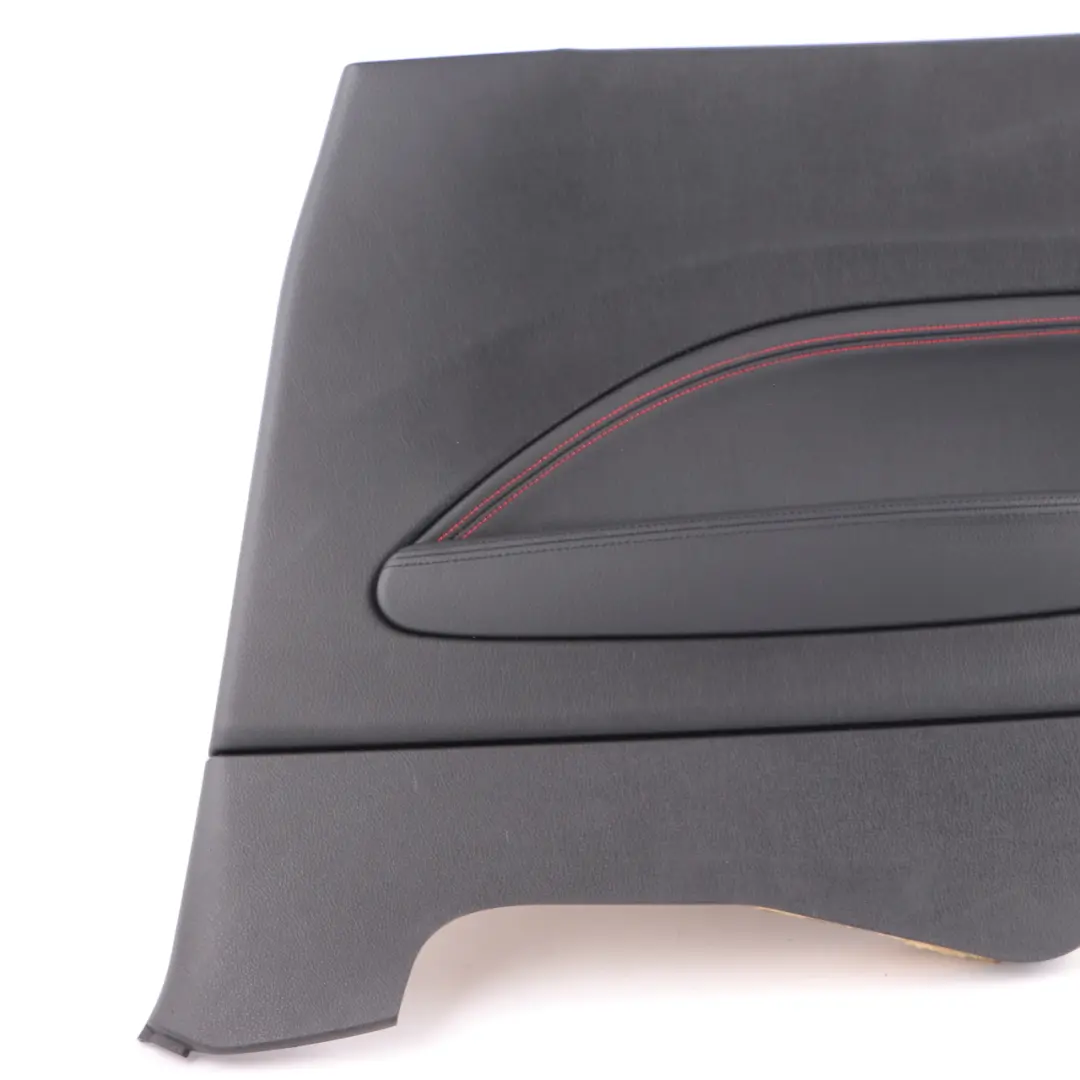 Lateral Trim Panel Rear Right O/S Lining Black Leather Dakota Red Thread to BMW F21 with Part number 7285414 BMW F21 Lateral Trim Panel Rear Right O/S Lining Black Leather Dakota Red Thread - SKU 7285414 - Part number 7285414