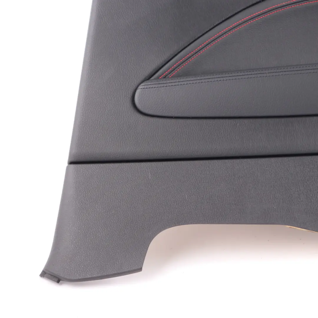 BMW F21 Lateral Trim Panel Rear Right O/S Lining Black Leather Dakota Red Thread - SKU 7285414 - Part number 7285414