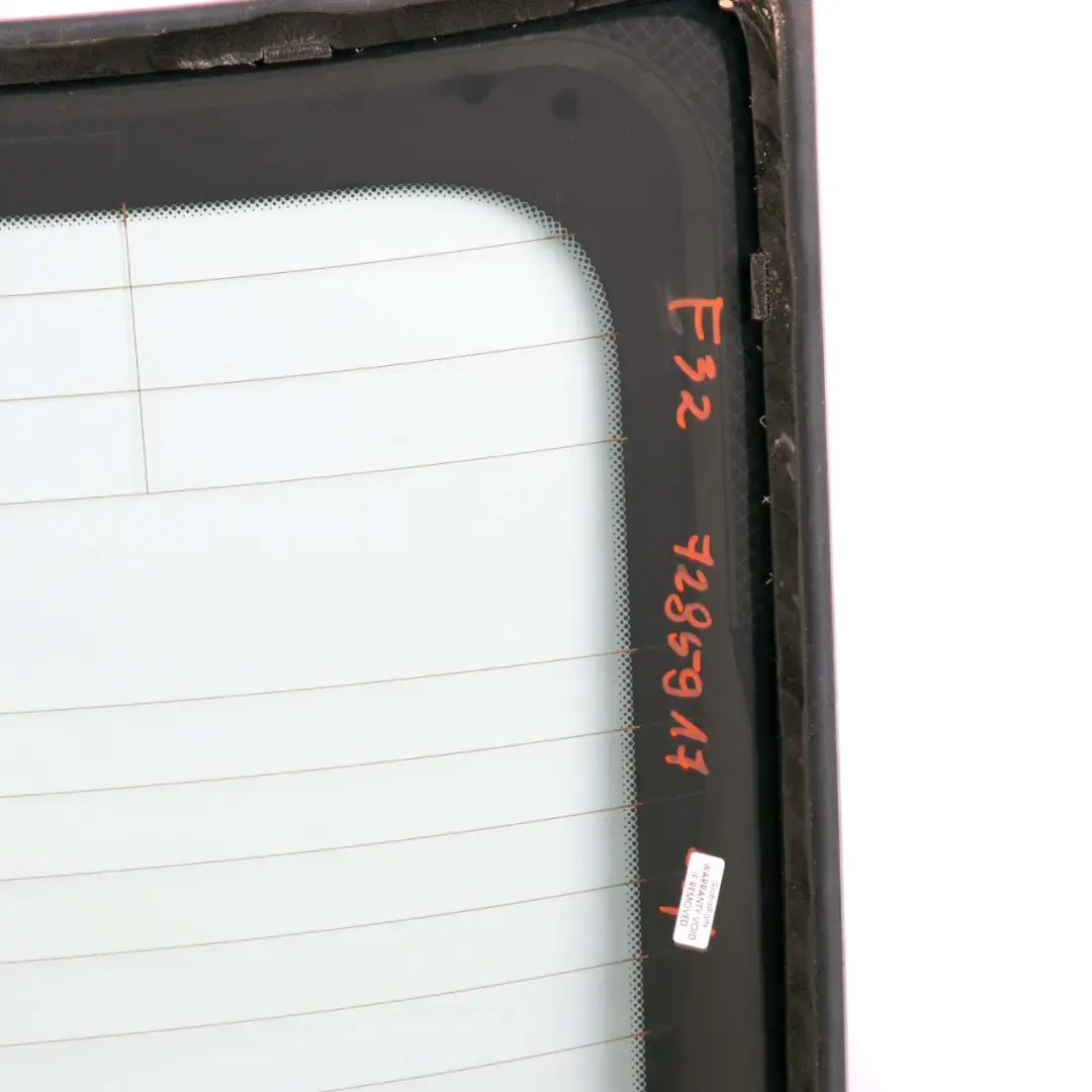 Window Glass BMW F32 Coupe F82 M4 AS2 Glazing Green to Rear with Part number 7285917 Rear Window Glass BMW F32 Coupe F82 M4 AS2 Glazing Green - SKU 7285917 - Part number 7285917