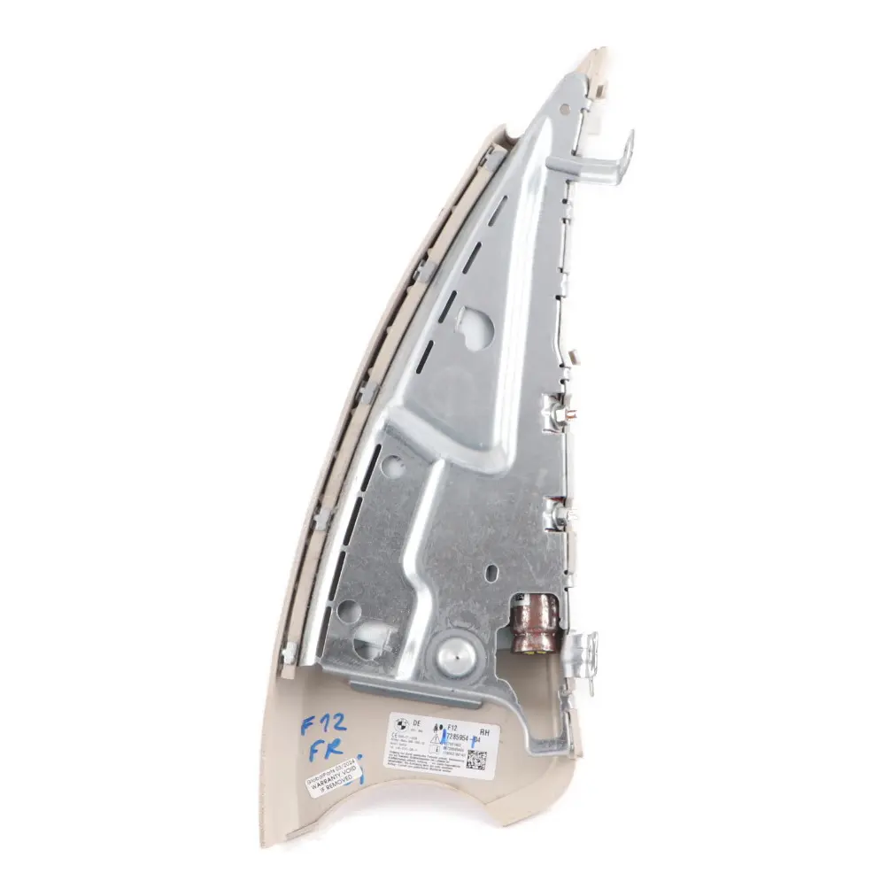 Módulo De Aire Lateral Asiento Delantero Derecho Panel Blanco para BMW F12 con número de pieza 7285954 BMW F12 Módulo De Aire Lateral Asiento Delantero Derecho Panel Blanco - SKU 7285954 - Número de pieza 7285954