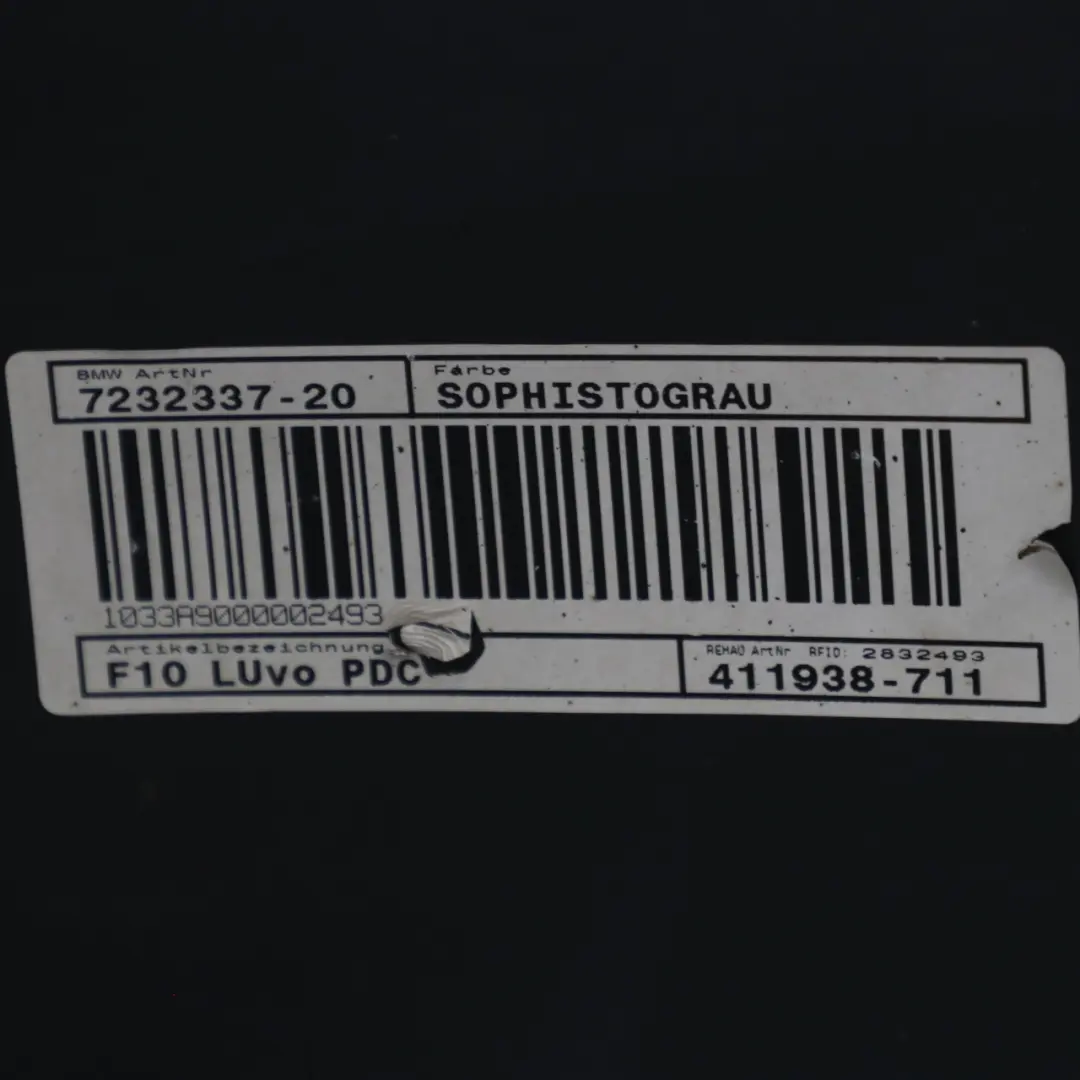 BMW F10 Zderzak Przedni Sophistograu Grey - A90 - SKU 7285961-SOP1 - Numer Części 7285961