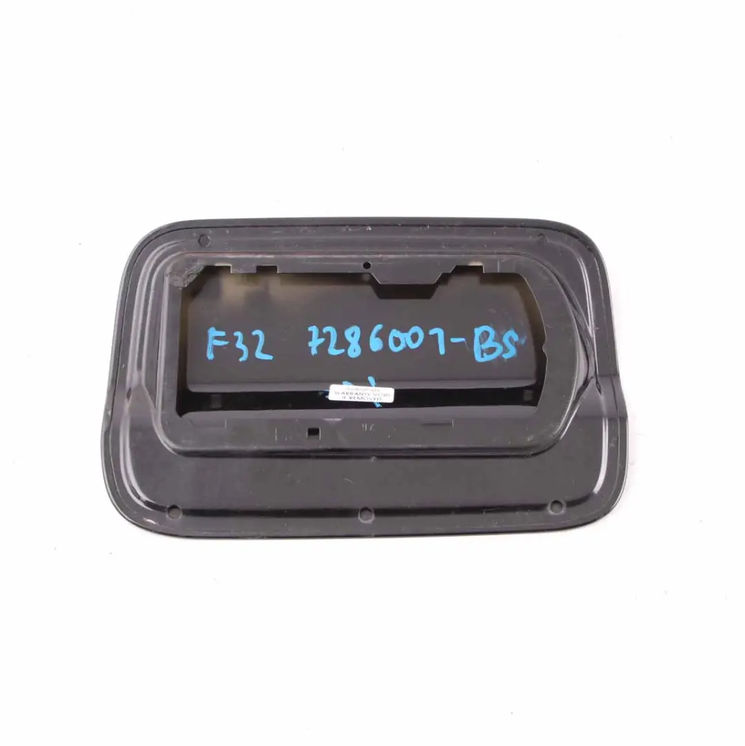 Flap Filler Fill In Cover Black Sapphire Metallic 475 to BMW F32 LCI Fuel with Part number 7286001 BMW F32 LCI Fuel Flap Filler Fill In Cover Black Sapphire Metallic 475 - SKU 7286001-BS - Part number 7286001