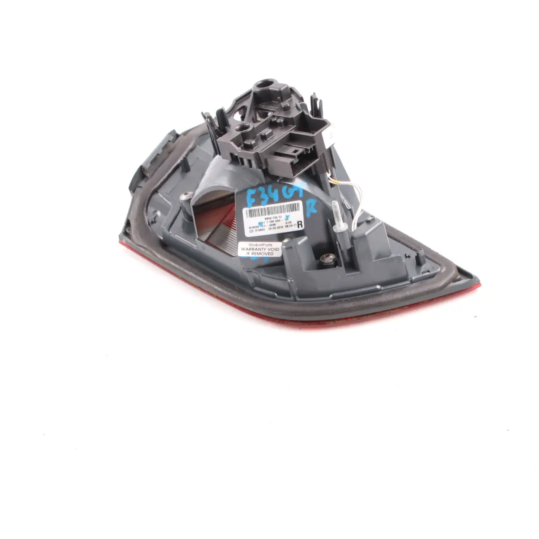 BMW F34 GT Lampada Posteriore Destra Luce Portellone Baule Boot Tailgate - SKU 7286034 - Numero di parte 7286034