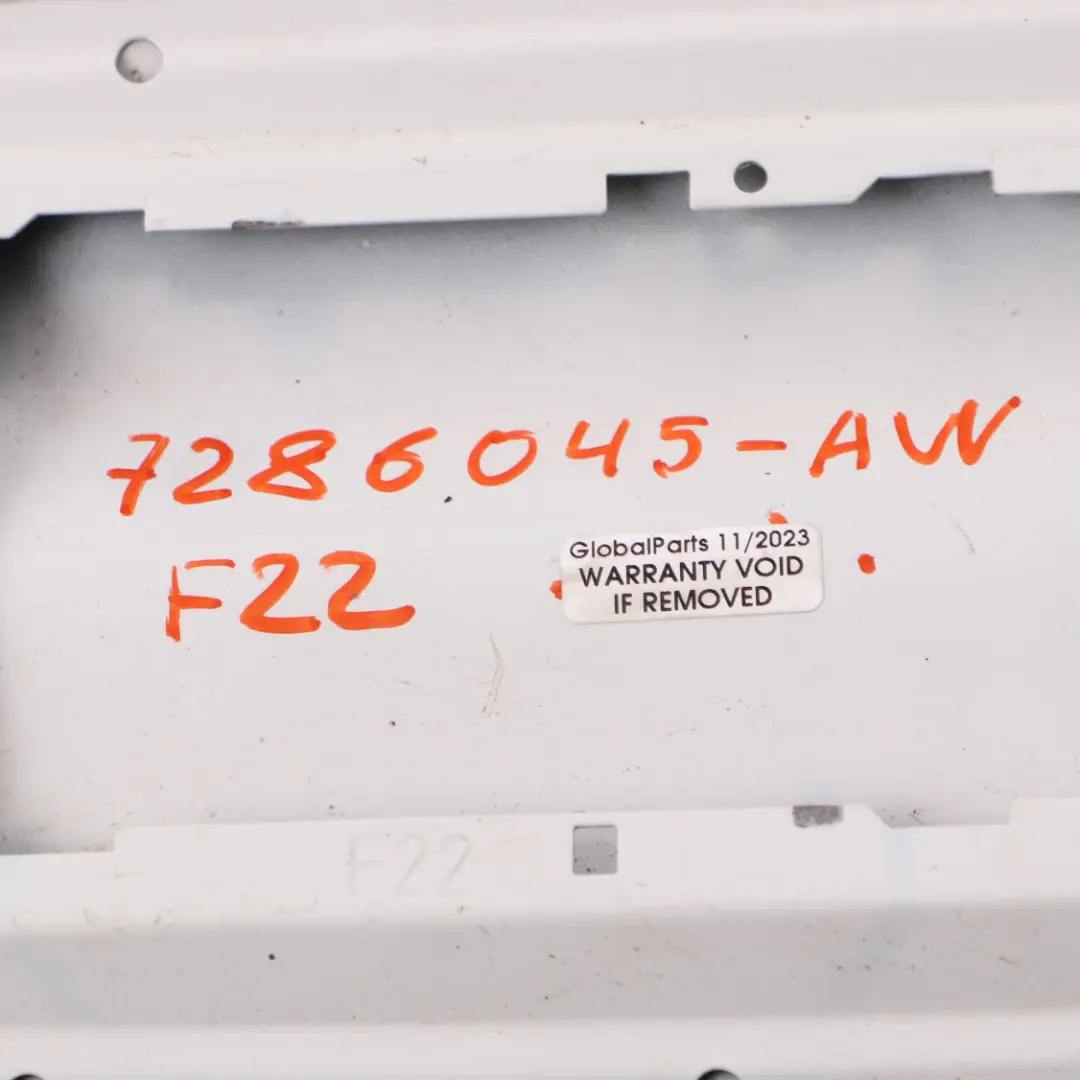 BMW F22 Kraftstoff Tank Klappe Einfüll Sutzen Deckel Alpinweiß - 300 - SKU 7286045-AW - Teilenummer 7286045