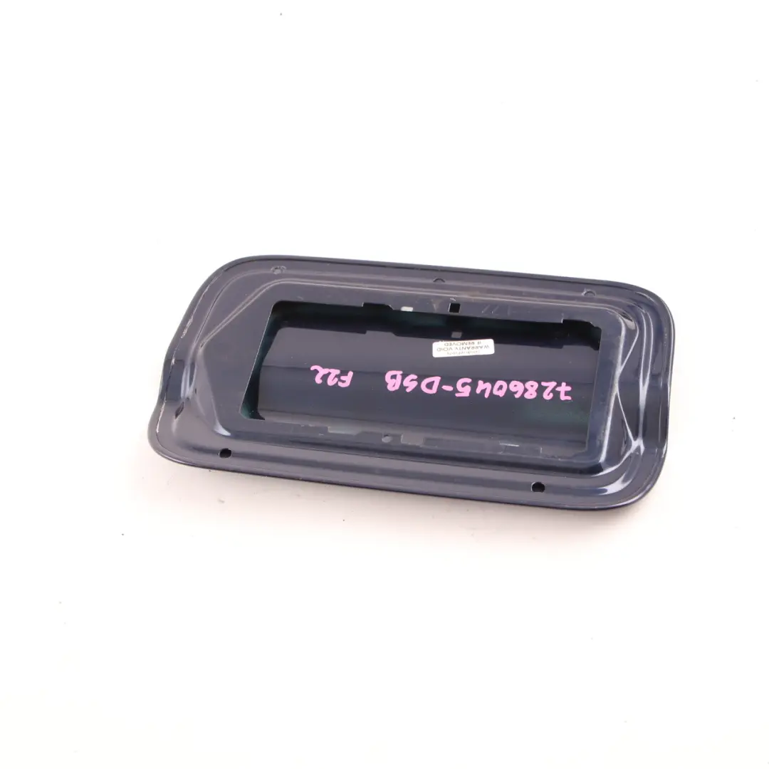 Flap BMW F22 Filler Fill In Cover Tiefseeblau Deep Sea Blue - A76 to Fuel with Part number 7286045 Fuel Flap BMW F22 Filler Fill In Cover Tiefseeblau Deep Sea Blue - A76 - SKU 7286045-DSB - Part number 7286045