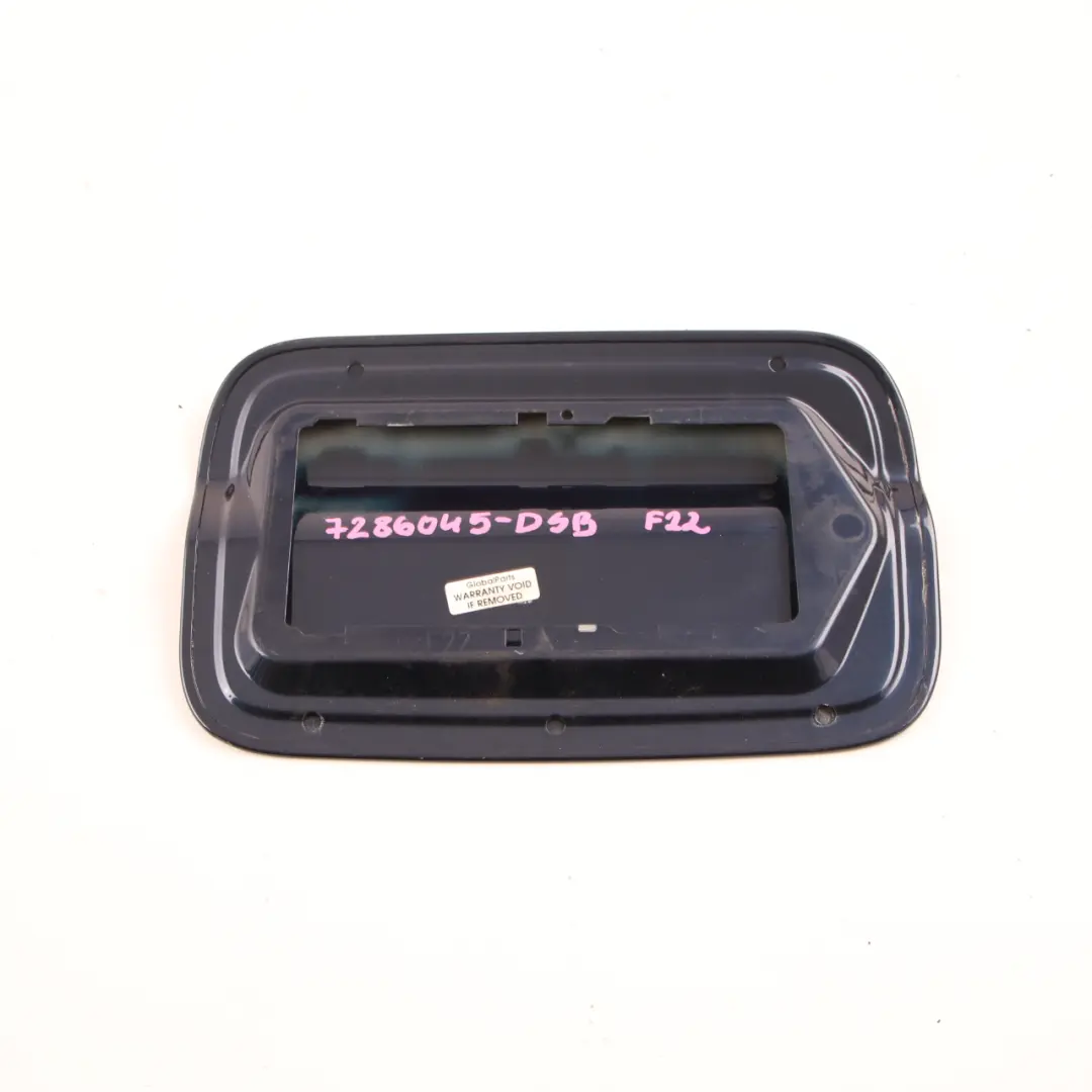 Flap BMW F22 Filler Fill In Cover Tiefseeblau Deep Sea Blue - A76 to Fuel with Part number 7286045 Fuel Flap BMW F22 Filler Fill In Cover Tiefseeblau Deep Sea Blue - A76 - SKU 7286045-DSB - Part number 7286045