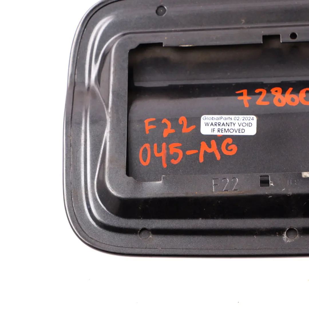 BMW F22 Fuel Filler Flap Fill Tank Cover Cap Mineral Grey Metallic - B39 - SKU 7286045-MG - Part number 7286045