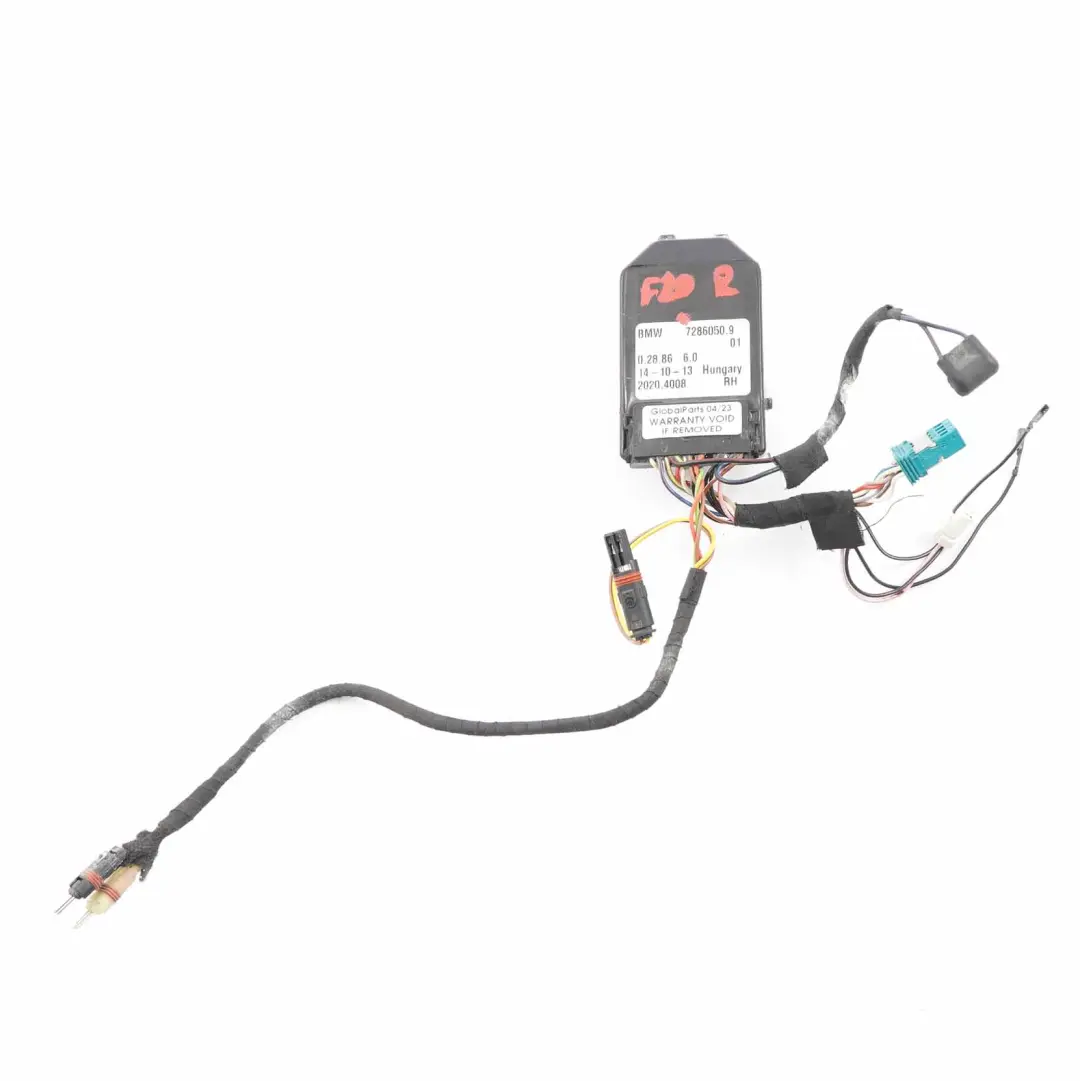Control Unit Module Wing Mirror Power Fold to BMW F20 with Part number 7286050 BMW F20 Control Unit Module Wing Mirror Power Fold - SKU 7286050 - Part number 7286050