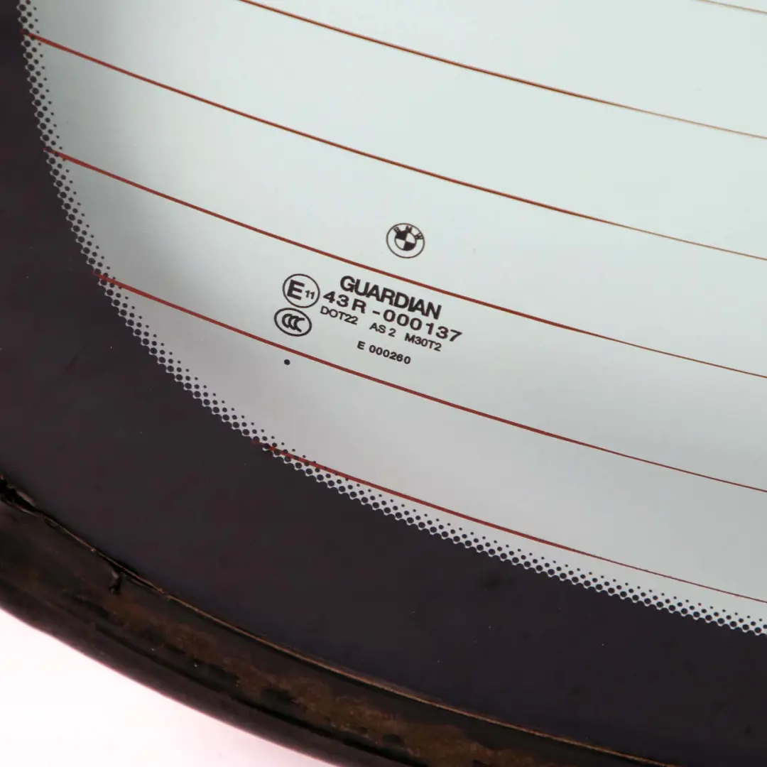 BMW 5 F10 Saloon Rear Boot Trunk Lid Tailgate Window AS2 Glass Glazing - SKU 7286069 - Part number 7286069