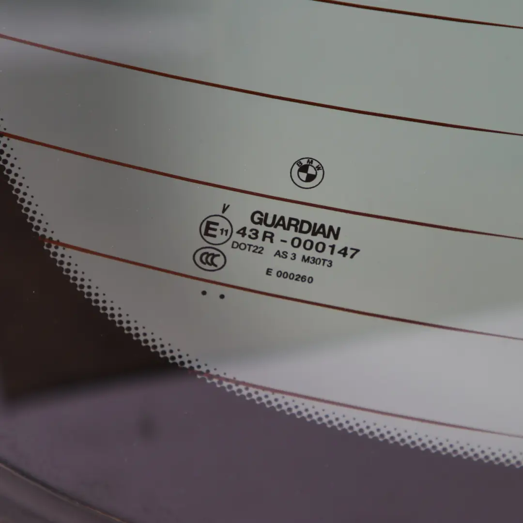 Window Glass Rear Saloon Boot Trunk Lid Tailgate Glazing Tinted AS3 to BMW F10 with Part number 7286070 BMW F10 Window Glass Rear Saloon Boot Trunk Lid Tailgate Glazing Tinted AS3 - SKU 7286070 - Part number 7286070