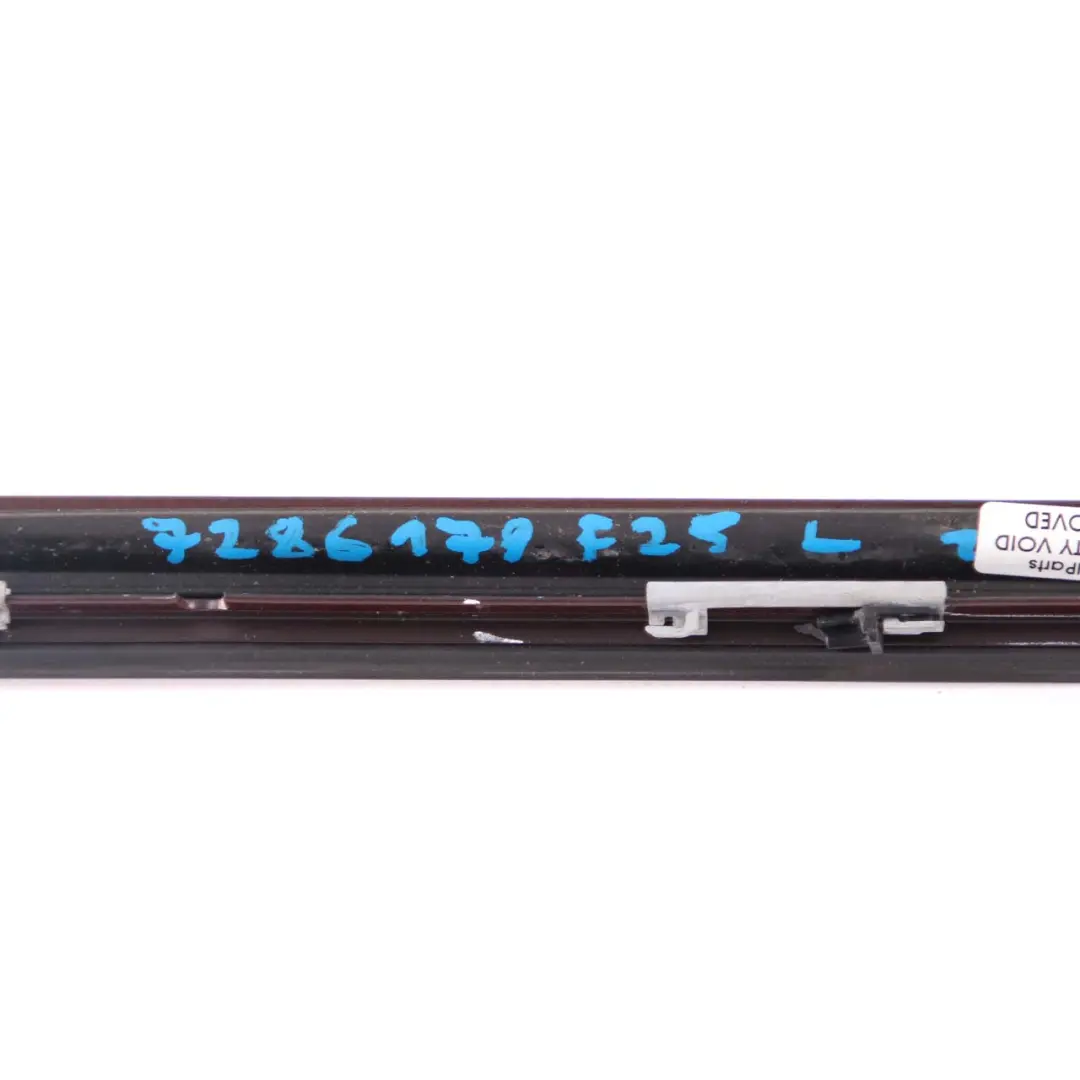 Windscreen Drip Trim Front Left N/S Moulding Strip Vermilionrot Red to BMW X3 F25 with Part number 7286179 BMW X3 F25 Windscreen Drip Trim Front Left N/S Moulding Strip Vermilionrot Red - SKU 7286179-VER - Part number 7286179