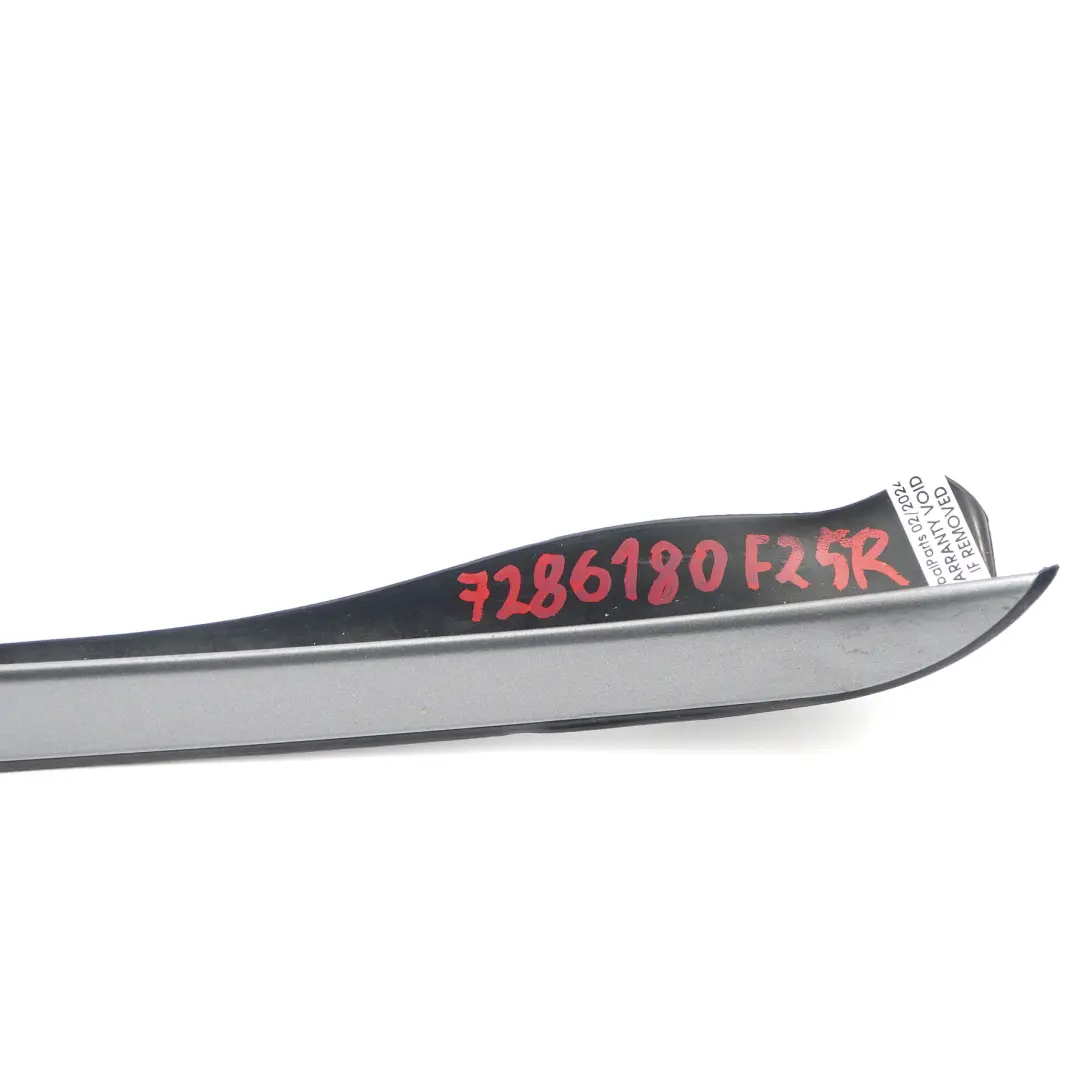 Windscreen Drip Trim Front Right O/S Moulding Strip Space Grey A52 to BMW X3 F25 with Part number 7286180 BMW X3 F25 Windscreen Drip Trim Front Right O/S Moulding Strip Space Grey A52 - SKU 7286180-SCG - Part number 7286180