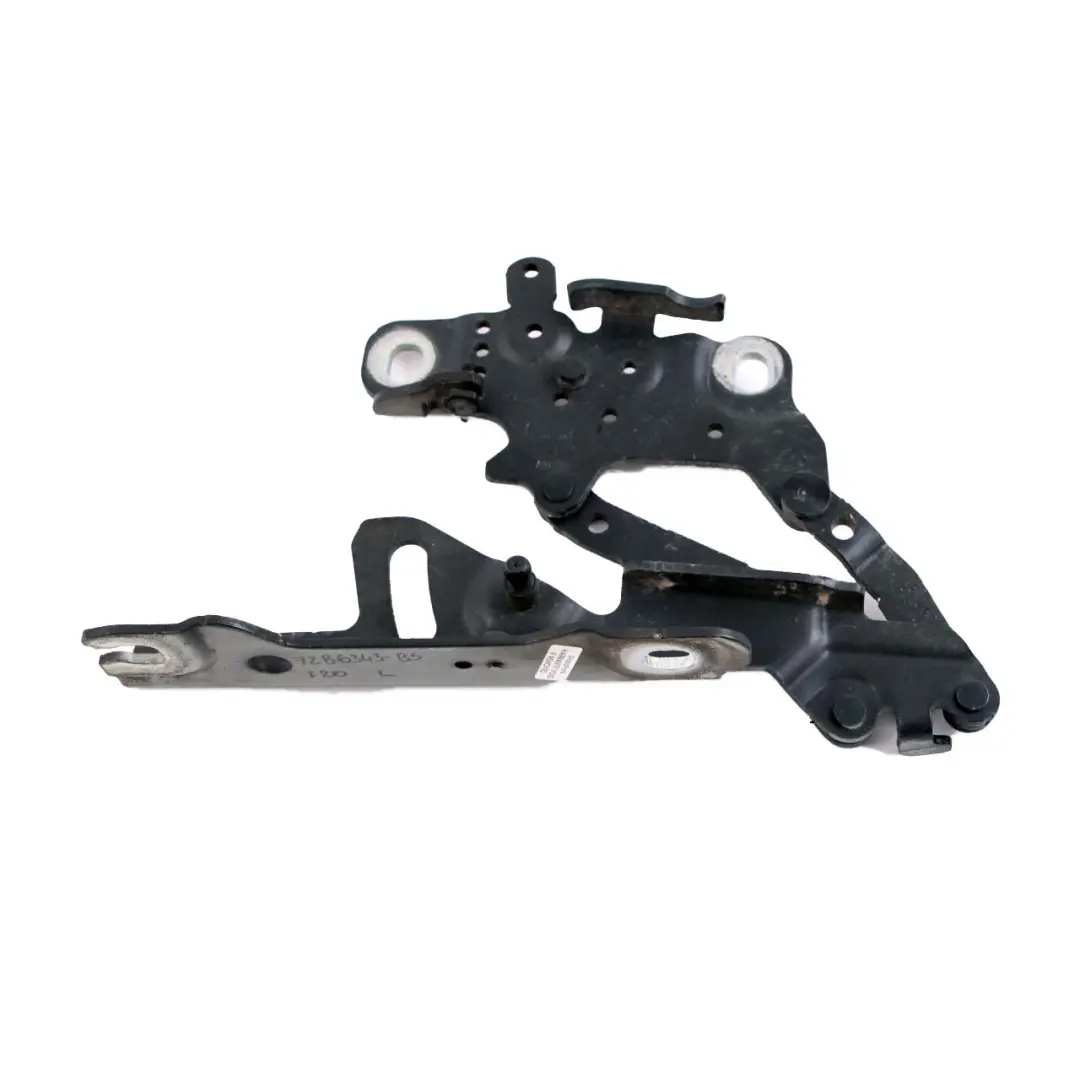 Motorhaubenscharnier vorne links Schwarz Saphir Metallic 475 für BMW F20 F30 F32 F80 mit Teilenummer 7286343 BMW F20 F30 F32 F80 Motorhaubenscharnier vorne links Schwarz Saphir Metallic 475 - SKU 7286343-BS - Teilenummer 7286343