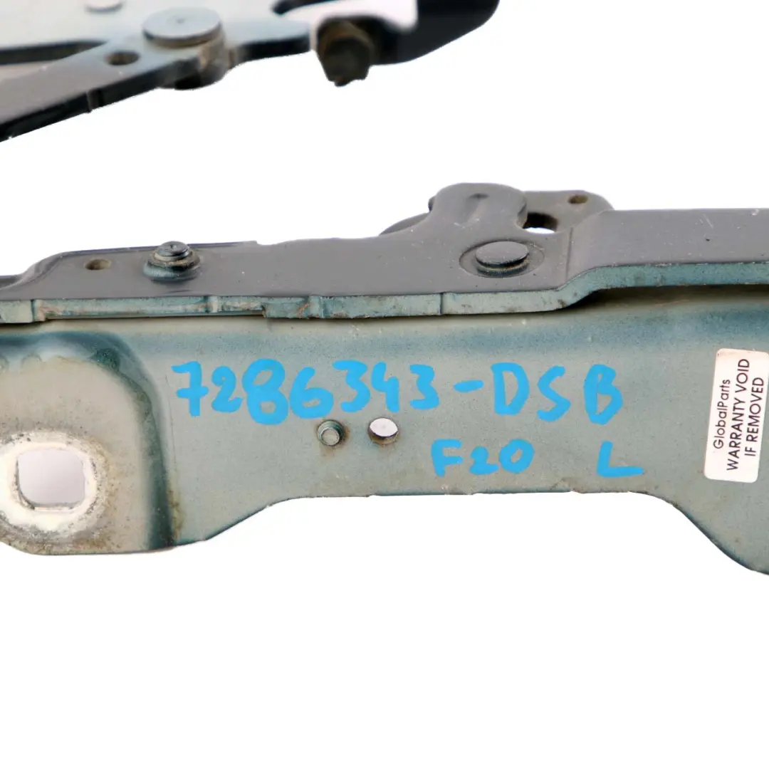 Hood Hinge BMW F20 F30 F32 F80 Front Bonnet Left Tiefseeblau Metallic - A76 to  with Part number 7286343  Hood Hinge BMW F20 F30 F32 F80 Front Bonnet Left Tiefseeblau Metallic - A76 - SKU 7286343-DSB - Part number 7286343