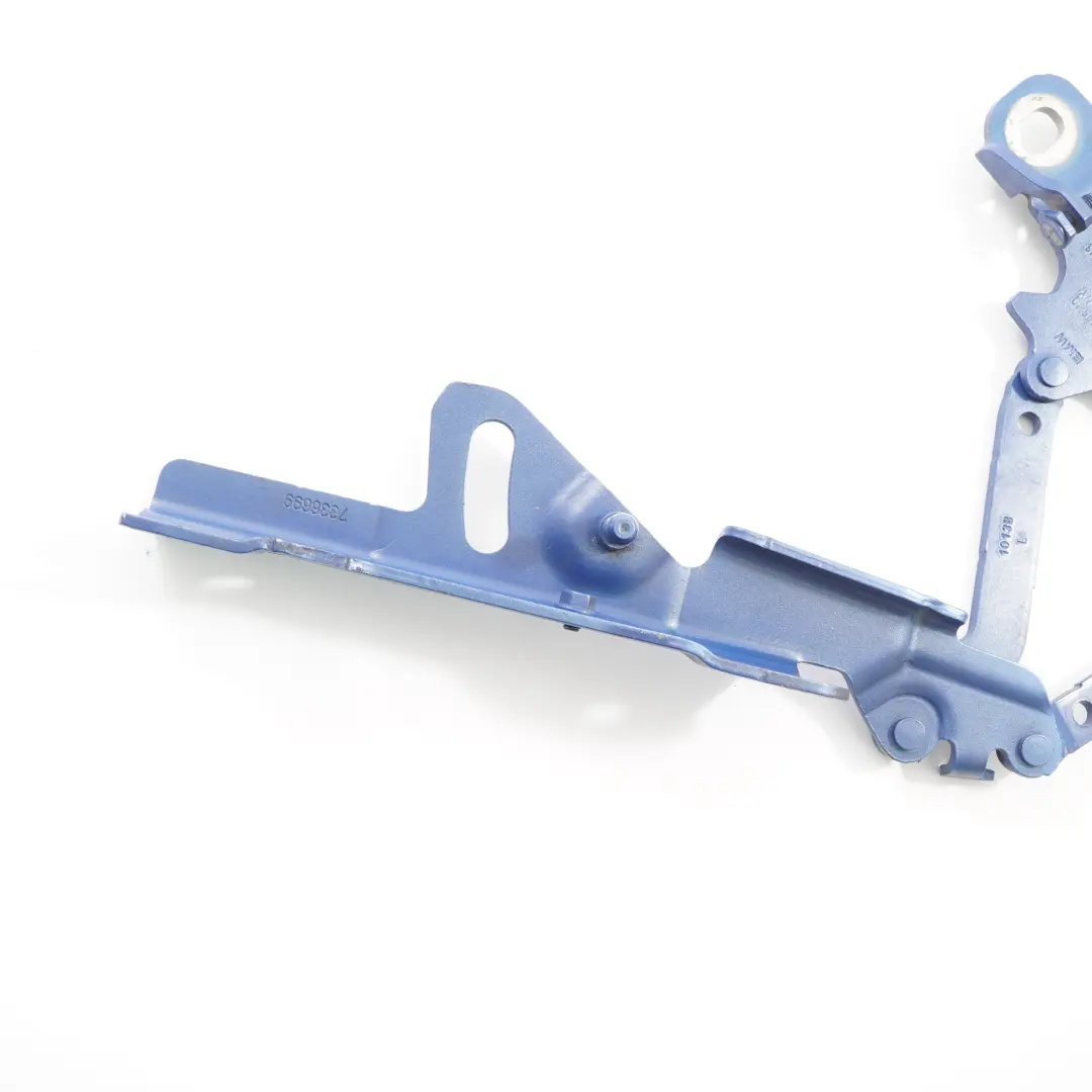 Hood Hinge BMW F20 F21 F30 Front Bonnet Left N/S Estoril Blue - B45 7336699 to with Part number 7286343 Hood Hinge BMW F20 F21 F30 Front Bonnet Left N/S Estoril Blue - B45 7336699 - SKU 7286343-EB - Part number 7286343