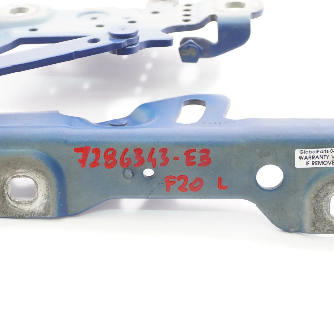 Motorhaube Scharnier Vorne Links Estoril Blau - B45 7336699 für BMW F20 F21 F30 mit Teilenummer 7286343 BMW F20 F21 F30 Motorhaube Scharnier Vorne Links Estoril Blau - B45 7336699 - SKU 7286343-EB - Teilenummer 7286343