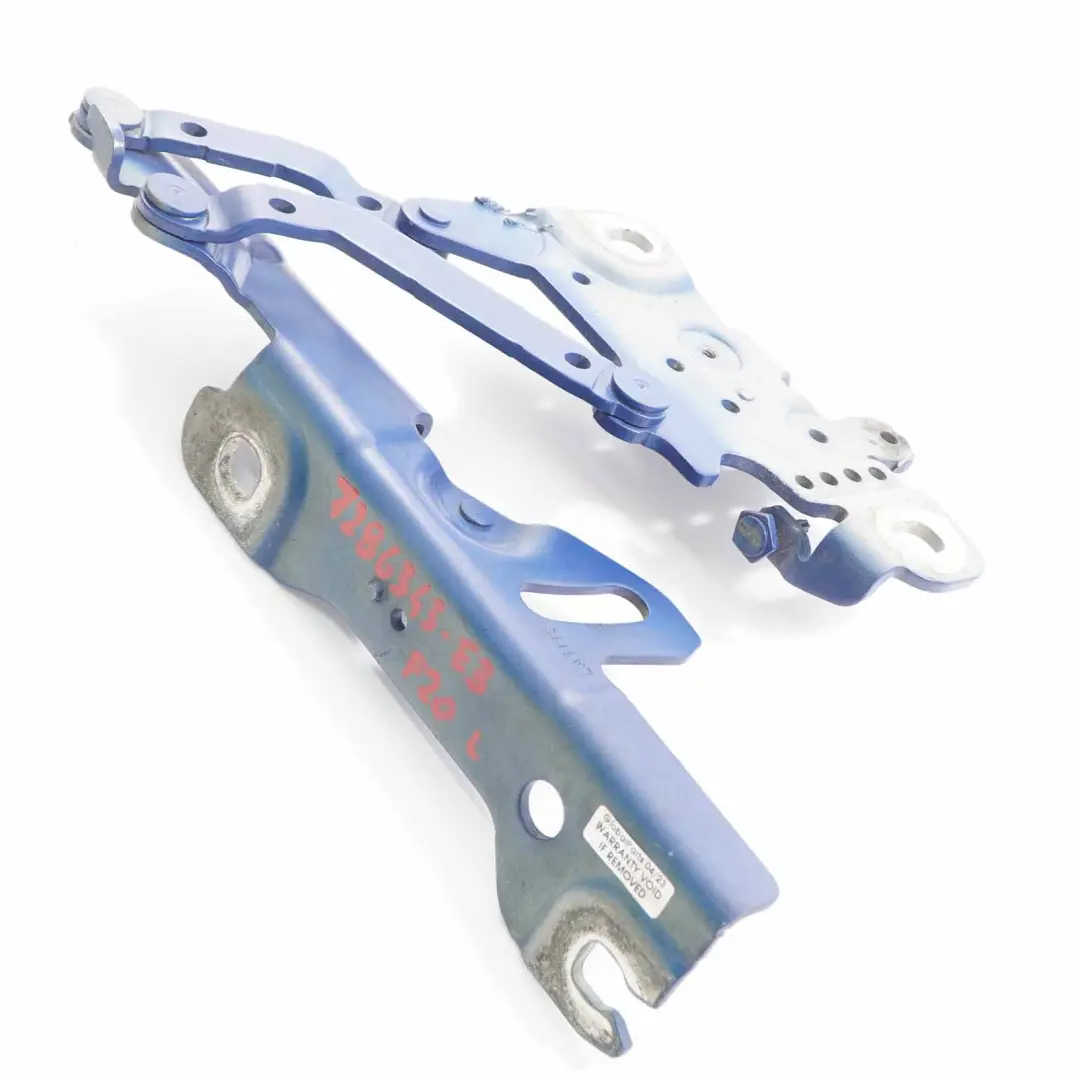 Hood Hinge BMW F20 F21 F30 Front Bonnet Left N/S Estoril Blue - B45 7336699 to with Part number 7286343 Hood Hinge BMW F20 F21 F30 Front Bonnet Left N/S Estoril Blue - B45 7336699 - SKU 7286343-EB - Part number 7286343