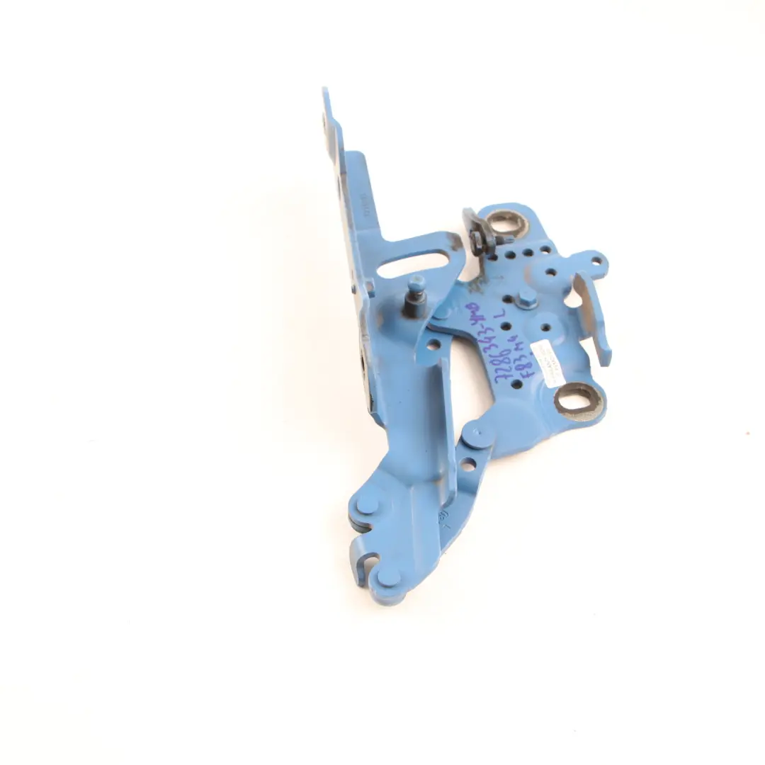 Hood Hinge BMW F20 F21 F30 Front Bonnet Left N/S Yas Marina Blue - B68 7336699 to with Part number 7286343 Hood Hinge BMW F20 F21 F30 Front Bonnet Left N/S Yas Marina Blue - B68 7336699 - SKU 7286343-YMB - Part number 7286343