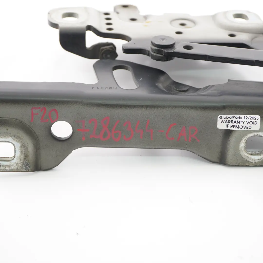 BMW F20 F21 F22 F30 F32 F36 Front Bonnet Hood Hinge Right O/S Carbon Black - 416 - SKU 7286344-CAR - Part number 7286344