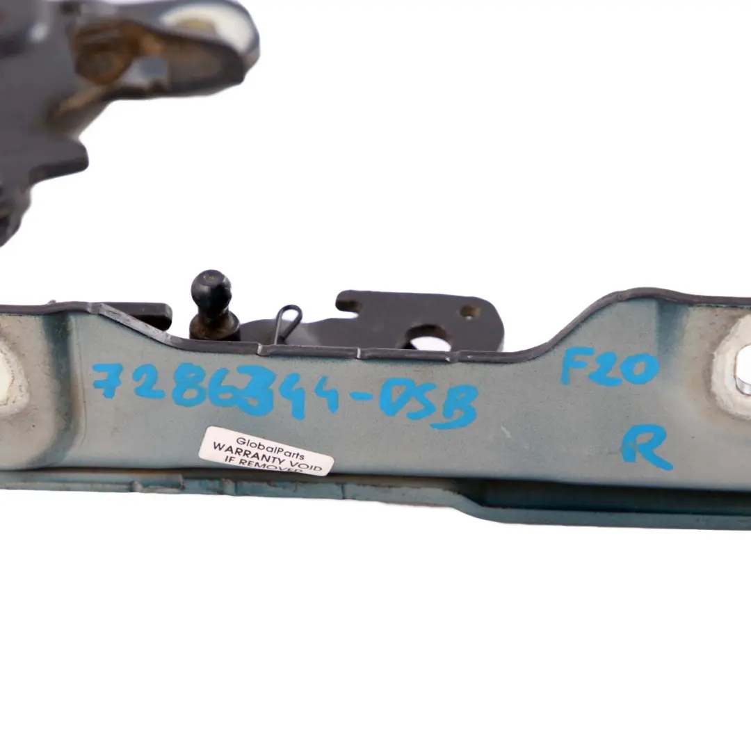 Front Bonnet Hood Hinge Right O/S Tiefseeblau Blue Metallic A76 to BMW F20 F30 F32 with Part number 7286344 BMW F20 F30 F32 Front Bonnet Hood Hinge Right O/S Tiefseeblau Blue Metallic A76 - SKU 7286344-DSB - Part number 7286344