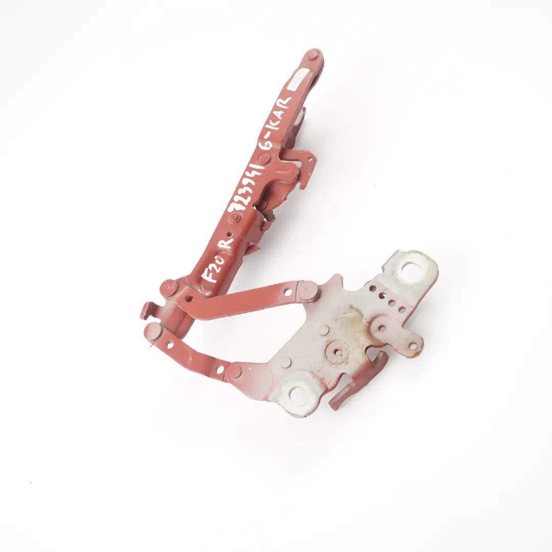 BMW F20 F30 F32 Charnière de capot avant droite Karmesinrot Crimson Red - A61 - SKU 7239416-KAR - Numéro de pièce 7286344