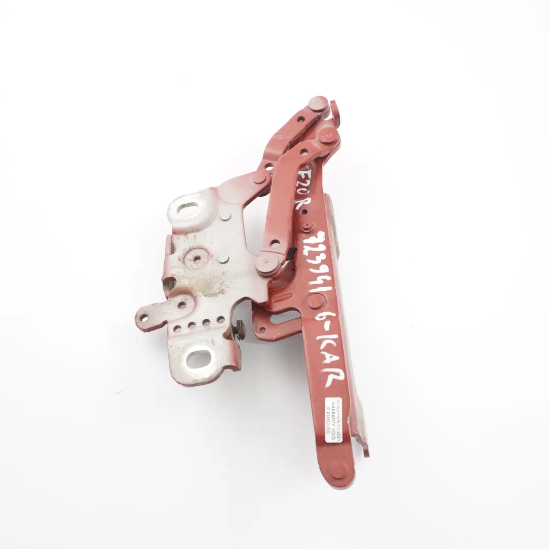 Front Bonnet Hood Hinge Right O/S Karmesinrot Crimson Red - A61 to BMW F20 F30 F32 with Part number 7286344 BMW F20 F30 F32 Front Bonnet Hood Hinge Right O/S Karmesinrot Crimson Red - A61 - SKU 7239416-KAR - Part number 7286344