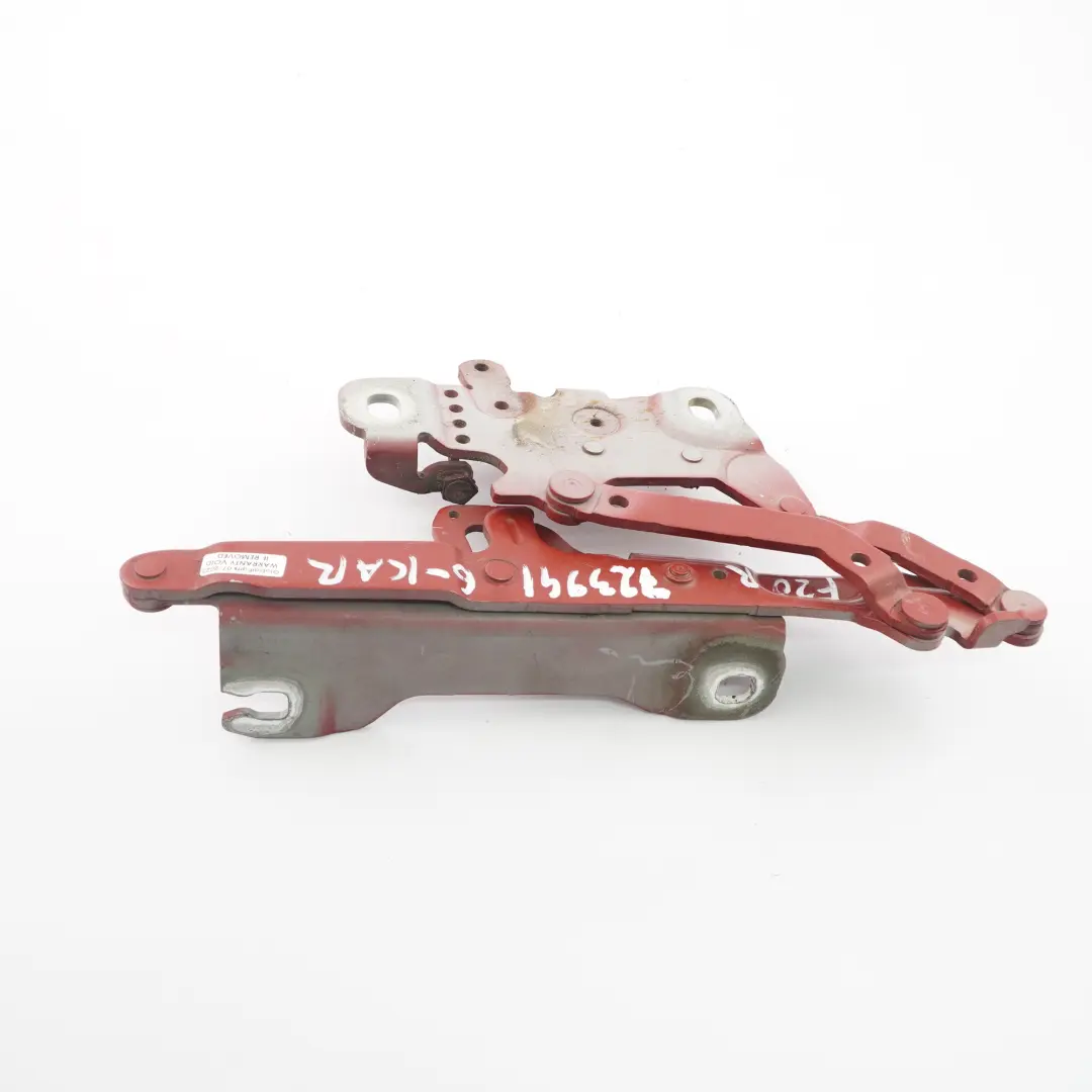 Front Bonnet Hood Hinge Right O/S Karmesinrot Crimson Red - A61 to BMW F20 F30 F32 with Part number 7286344 BMW F20 F30 F32 Front Bonnet Hood Hinge Right O/S Karmesinrot Crimson Red - A61 - SKU 7239416-KAR - Part number 7286344