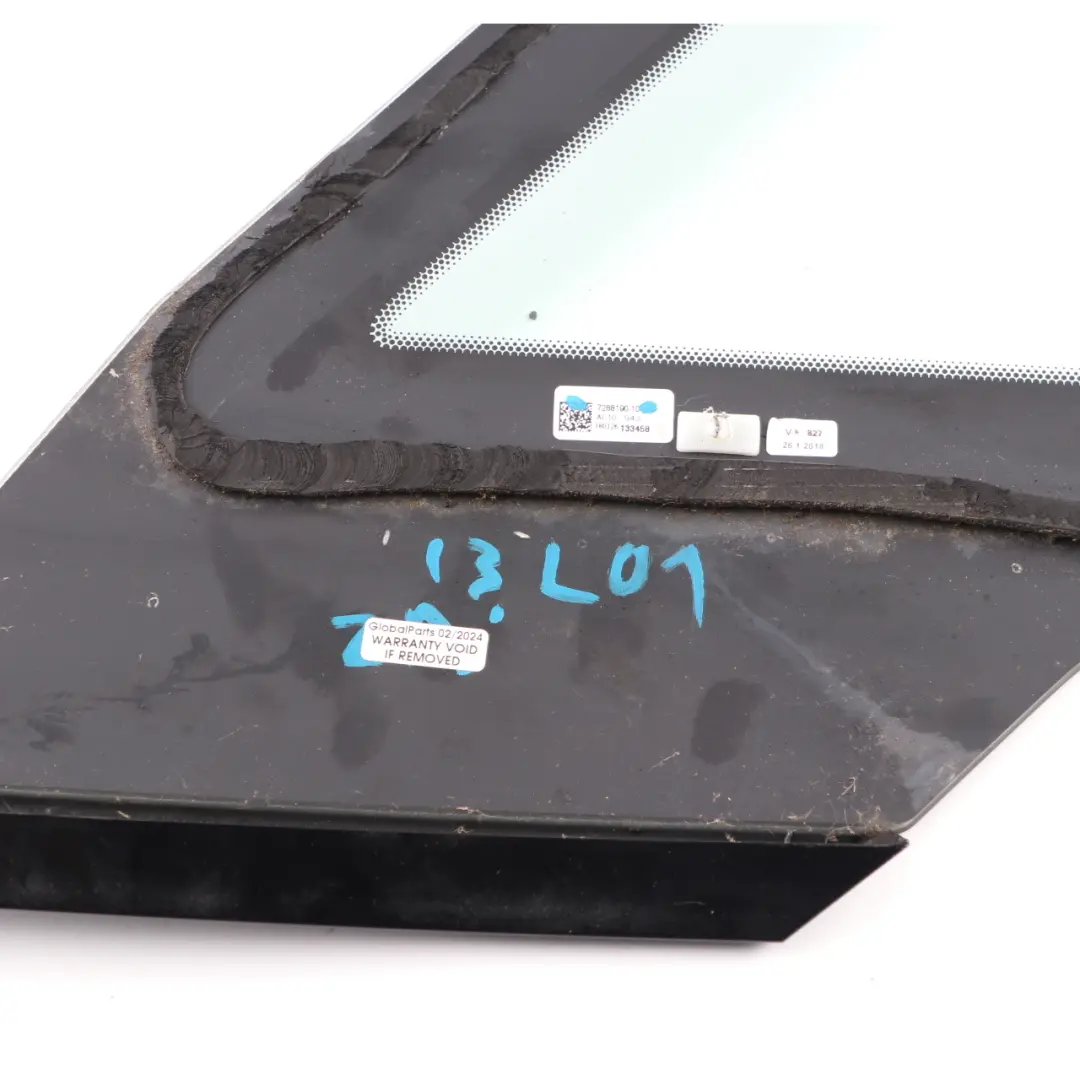 Window Glass BMW i3 I01 Rear Right O/S Quarter Side Glazing AS2 to with Part number 7288190 Window Glass BMW i3 I01 Rear Right O/S Quarter Side Glazing AS2 - SKU 7288190 - Part number 7288190
