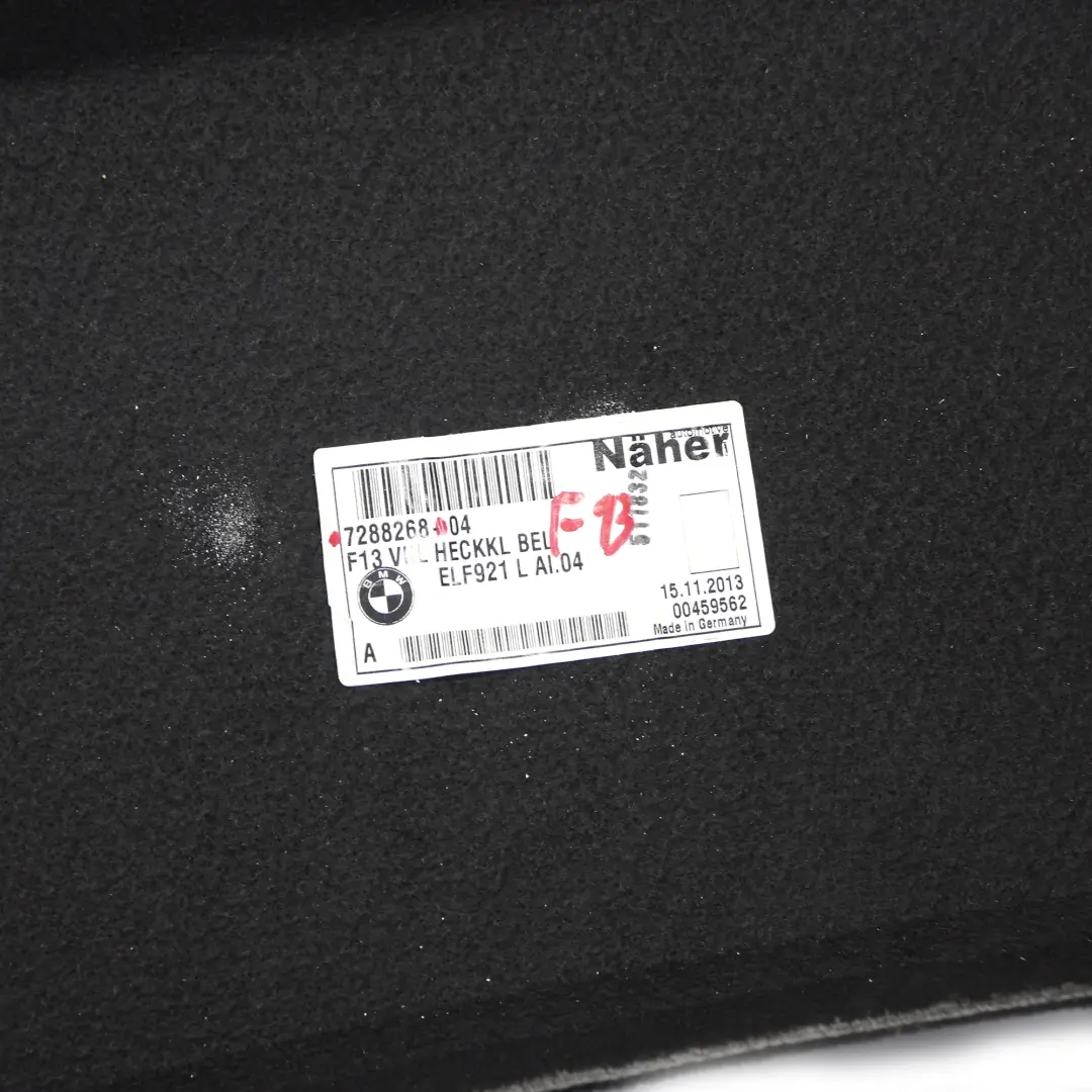 BMW F06 F13 Boot Trunk Lid Tailgate Interior Trim Panel Covering - SKU 7288268 - Part number 7288268