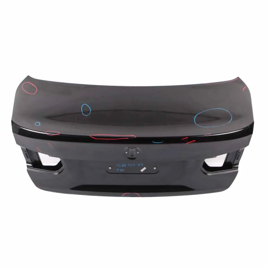Boot Trunk Lid Tailgate Black Sapphire Metallic - 475 to BMW F30 F80 M3 Rear with Part number 7288757 BMW F30 F80 M3 Rear Boot Trunk Lid Tailgate Black Sapphire Metallic - 475 - SKU 7288757-BS - Part number 7288757