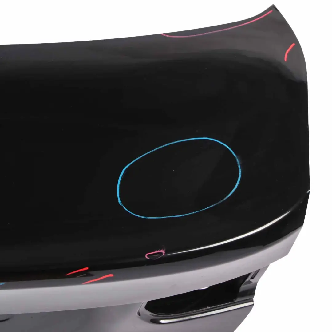 BMW F30 F80 M3 Rear Boot Trunk Lid Tailgate Black Sapphire Metallic - 475 - SKU 7288757-BS - Part number 7288757