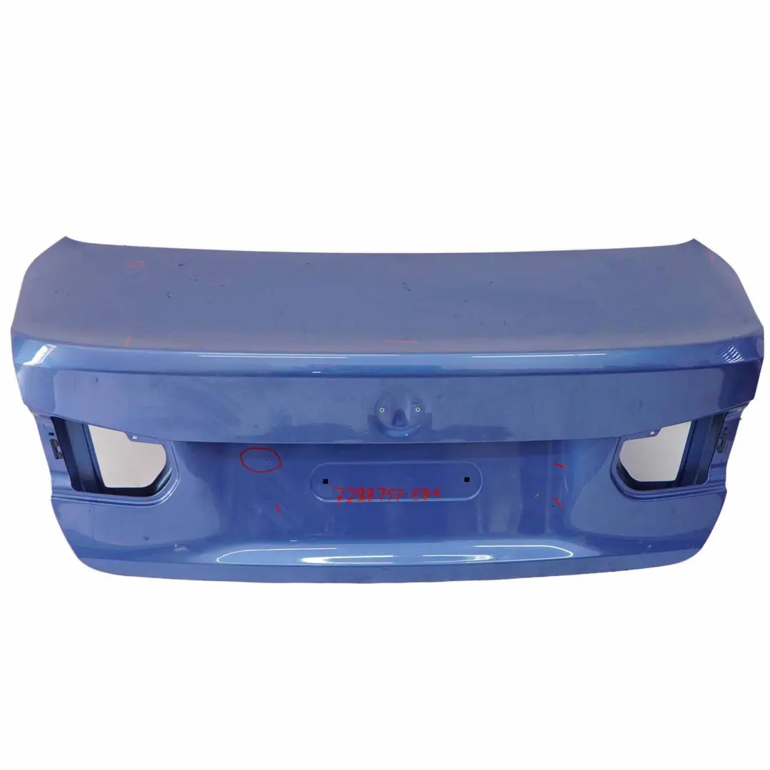Boot Trunk Lid BMW F30 F80 M3 Rear Tailgate Estorilblau Blue Metallic - B45 to with Part number 7288757 Boot Trunk Lid BMW F30 F80 M3 Rear Tailgate Estorilblau Blue Metallic - B45 - SKU 7288757-EB1 - Part number 7288757