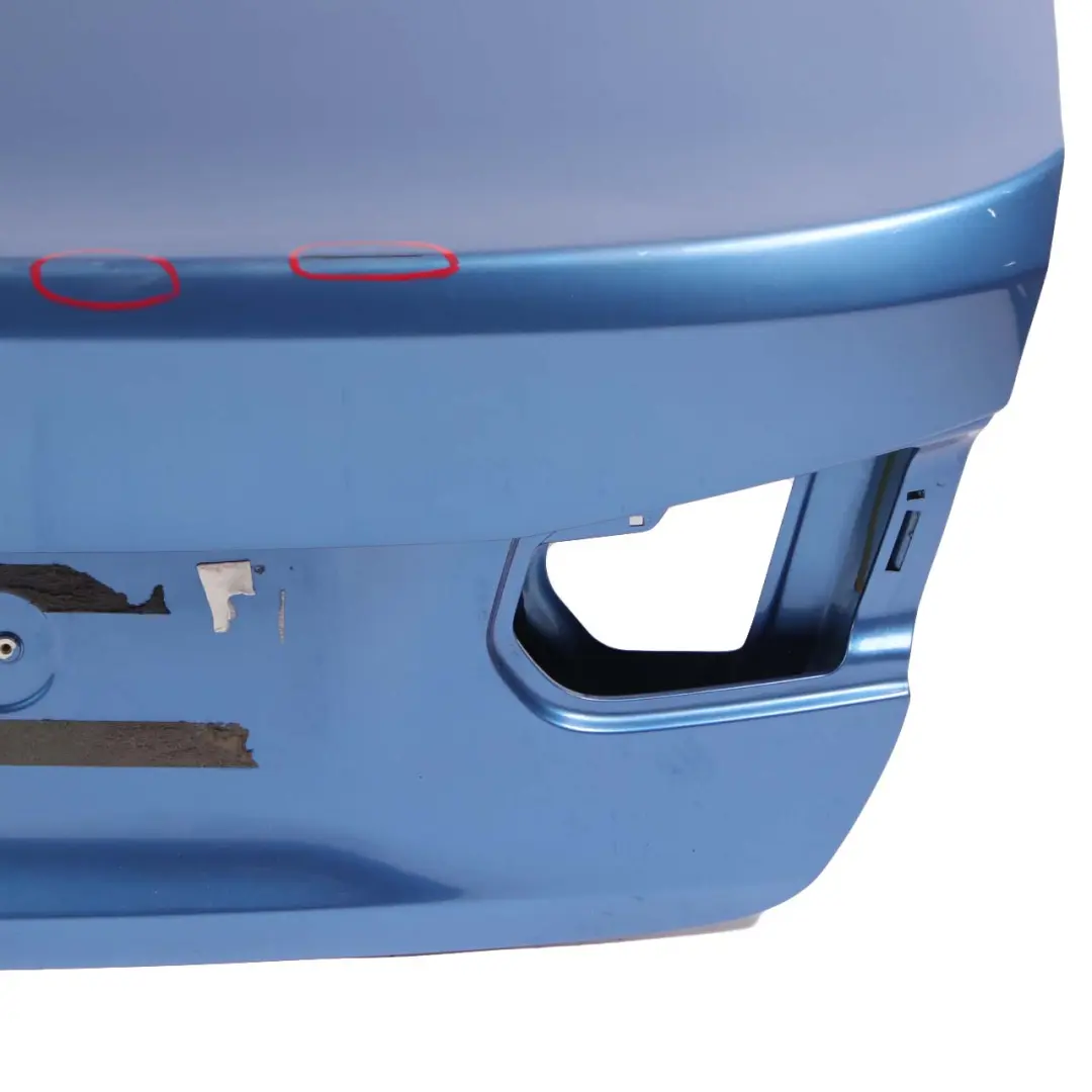 Boot Trunk Lid Tailgate Estorilblau Blue Metallic - B45 to BMW F30 F80 M3 Rear with Part number 7288757 BMW F30 F80 M3 Rear Boot Trunk Lid Tailgate Estorilblau Blue Metallic - B45 - SKU 7288757-EB - Part number 7288757