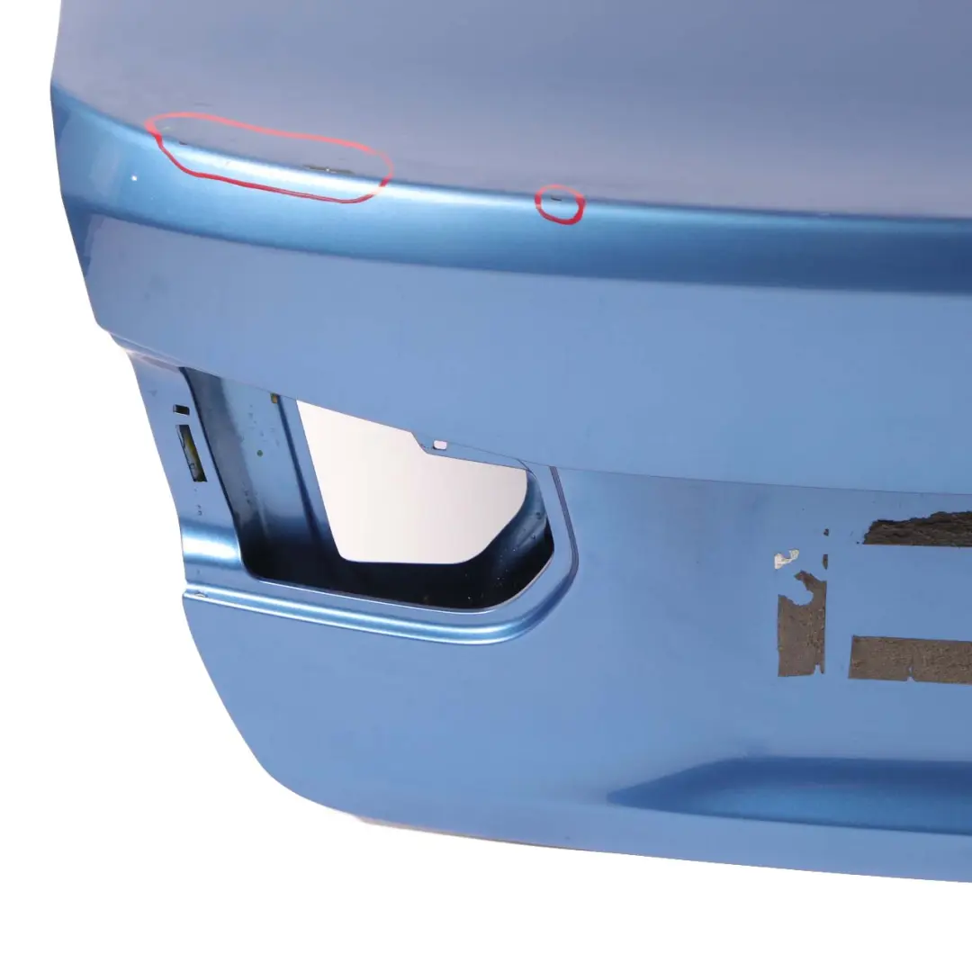 Boot Trunk Lid Tailgate Estorilblau Blue Metallic - B45 to BMW F30 F80 M3 Rear with Part number 7288757 BMW F30 F80 M3 Rear Boot Trunk Lid Tailgate Estorilblau Blue Metallic - B45 - SKU 7288757-EB - Part number 7288757