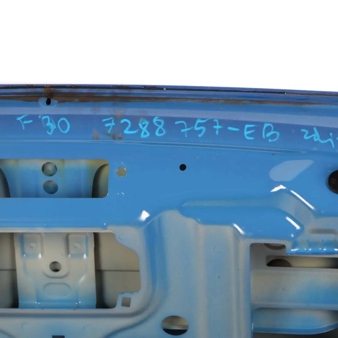 Boot Trunk Lid Tailgate Estorilblau Blue Metallic - B45 to BMW F30 F80 M3 Rear with Part number 7288757 BMW F30 F80 M3 Rear Boot Trunk Lid Tailgate Estorilblau Blue Metallic - B45 - SKU 7288757-EB - Part number 7288757